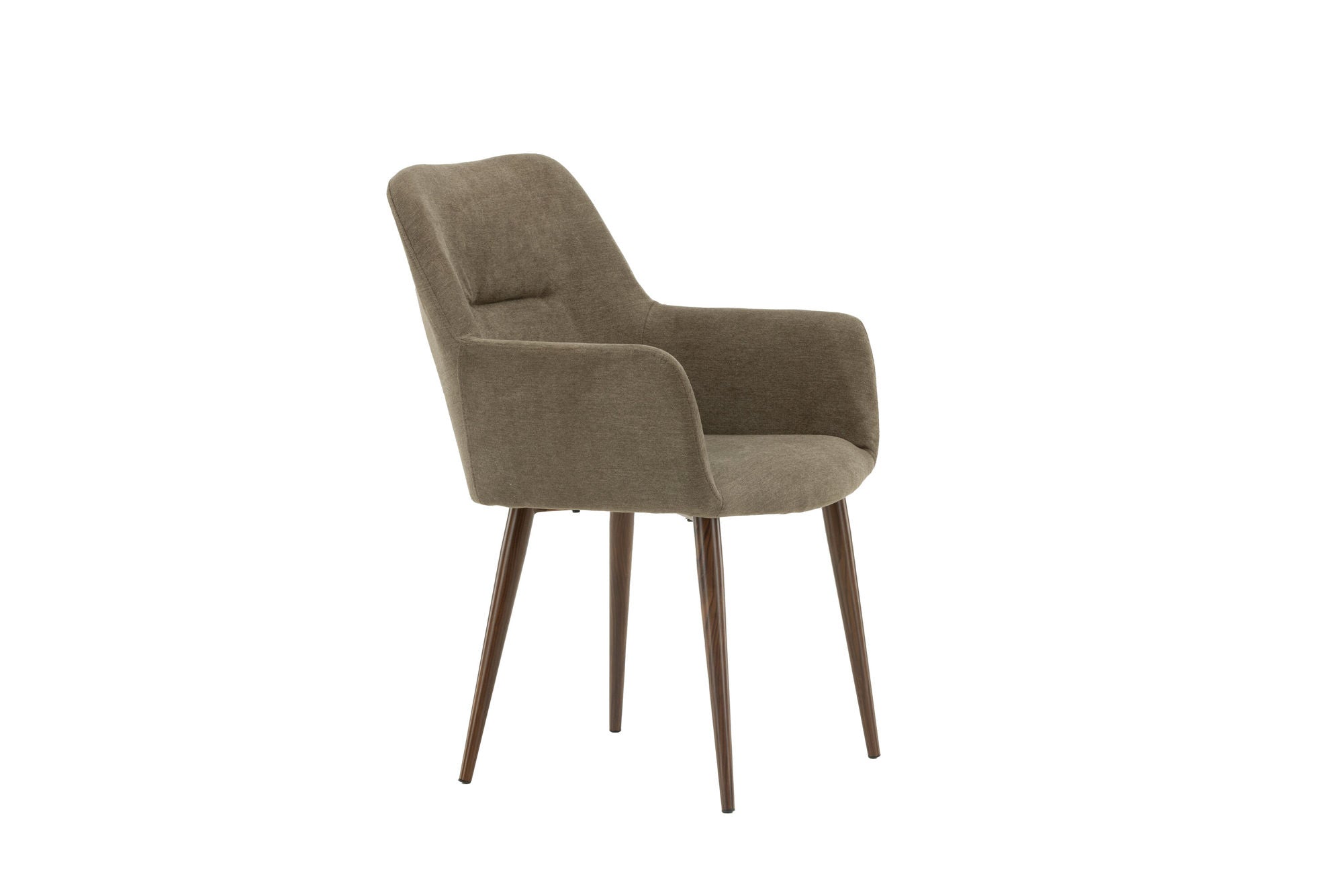 Venture Home Tomorrow Spisebordsstol 2-pack - Dark walnut / Dark grey/Brown Fabric