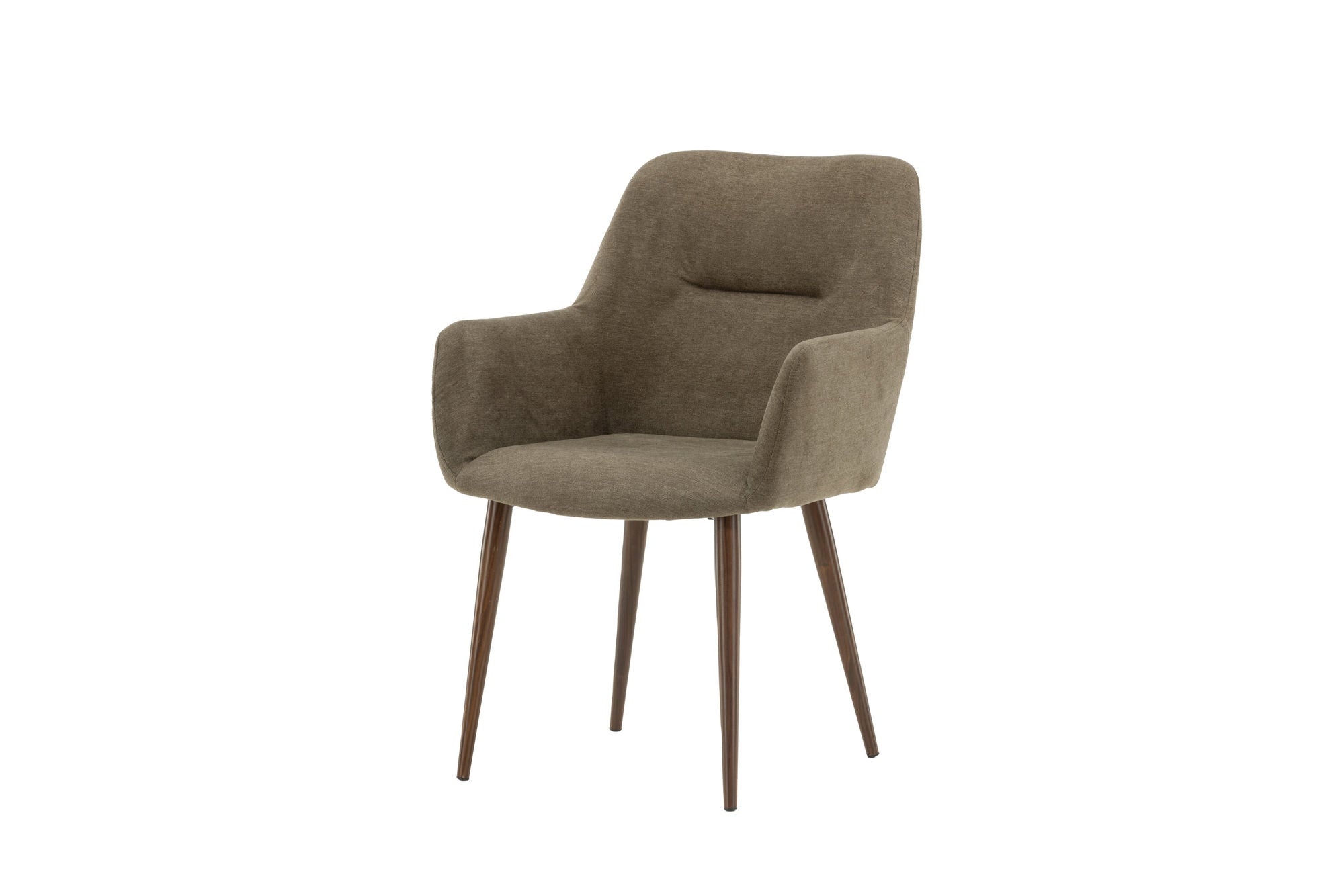 Venture Home Tomorrow Spisebordsstol 2-pack - Dark walnut / Dark grey/Brown Fabric