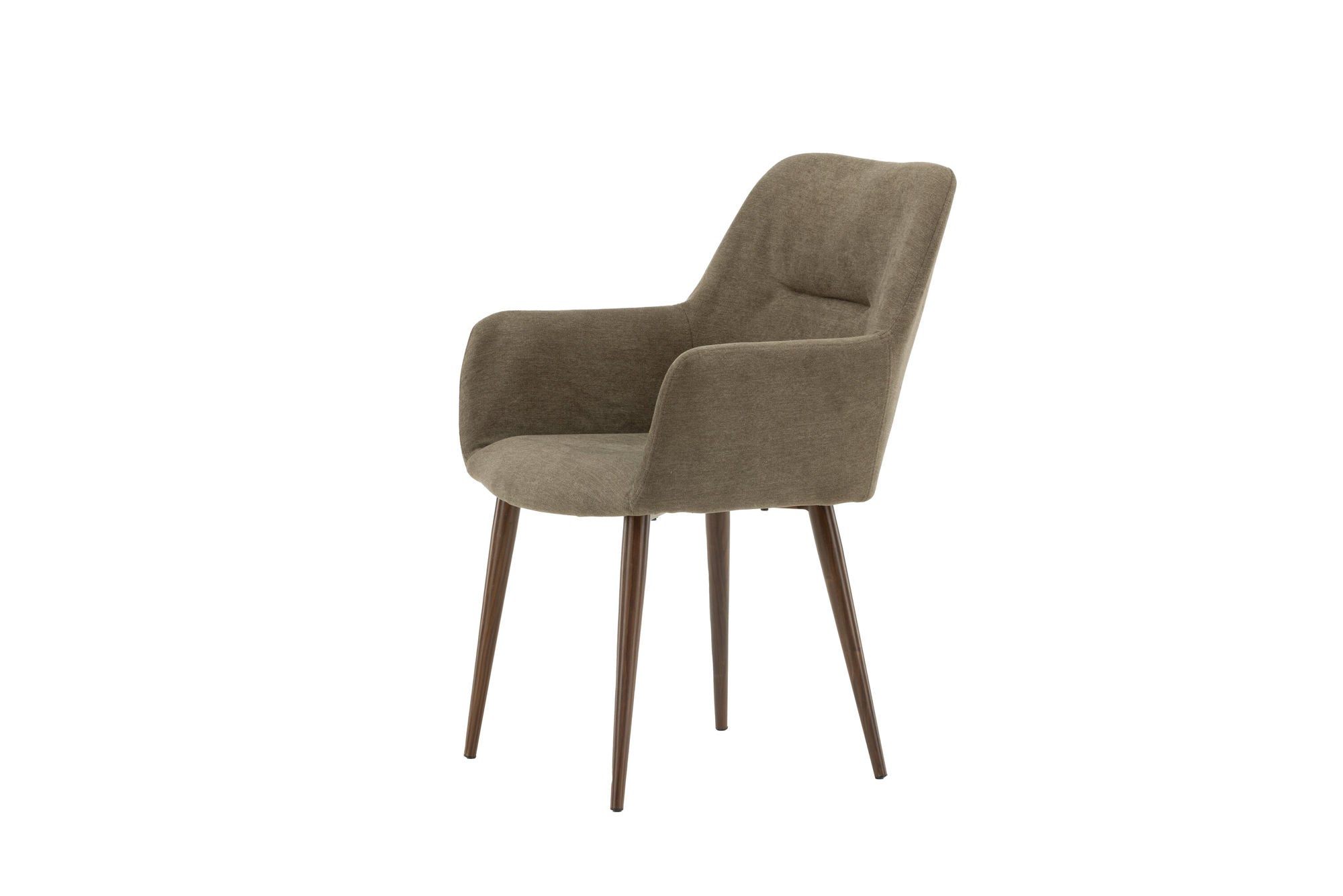 Venture Home Tomorrow Spisebordsstol 2-pack - Dark walnut / Dark grey/Brown Fabric