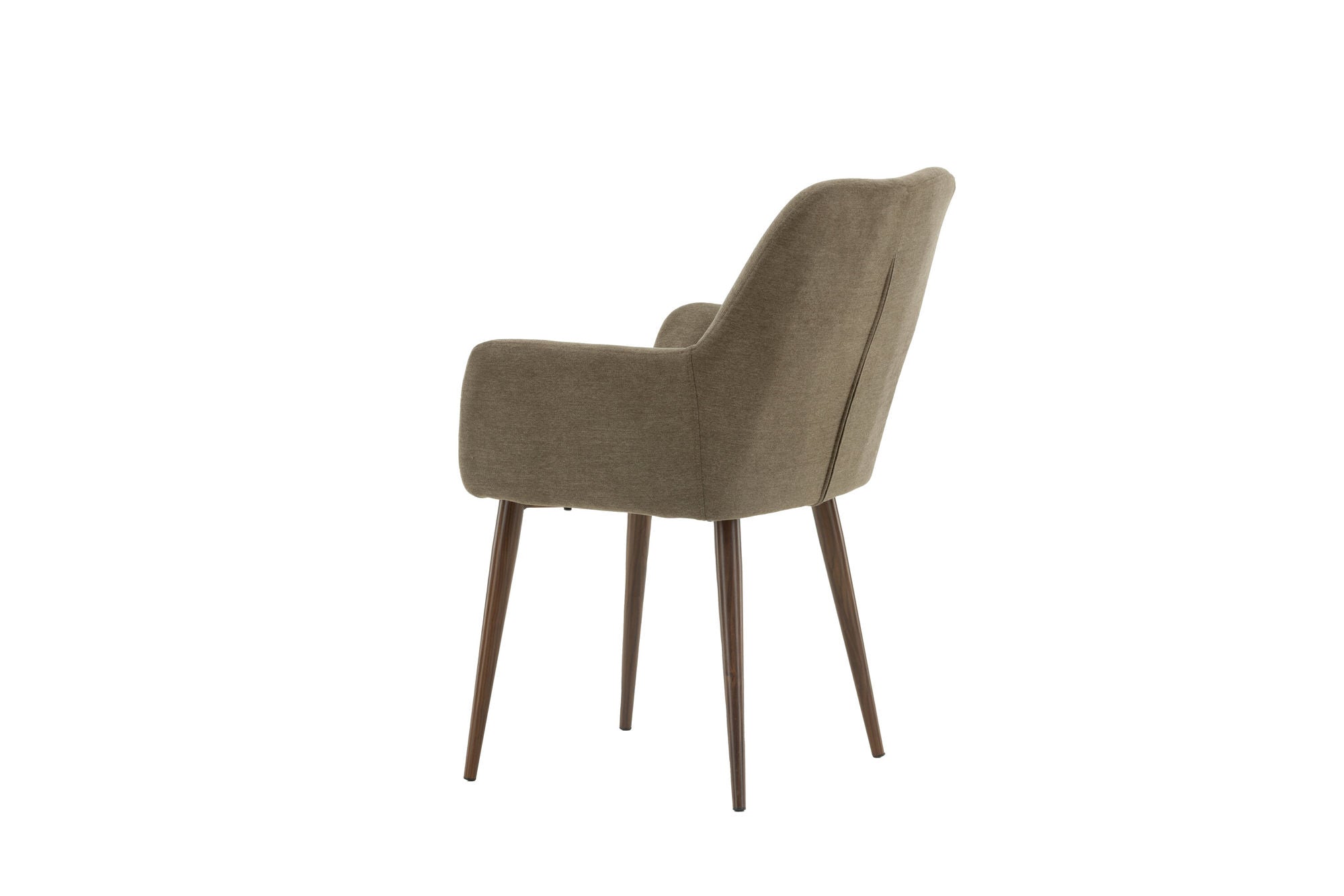 Venture Home Tomorrow Spisebordsstol 2-pack - Dark walnut / Dark grey/Brown Fabric