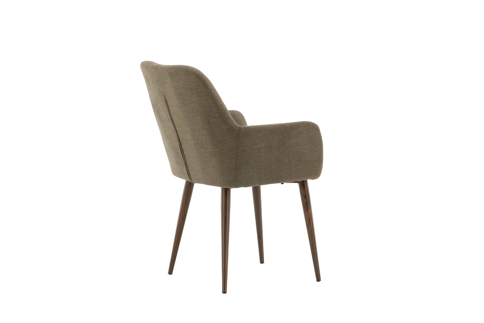 Venture Home Tomorrow Spisebordsstol 2-pack - Dark walnut / Dark grey/Brown Fabric