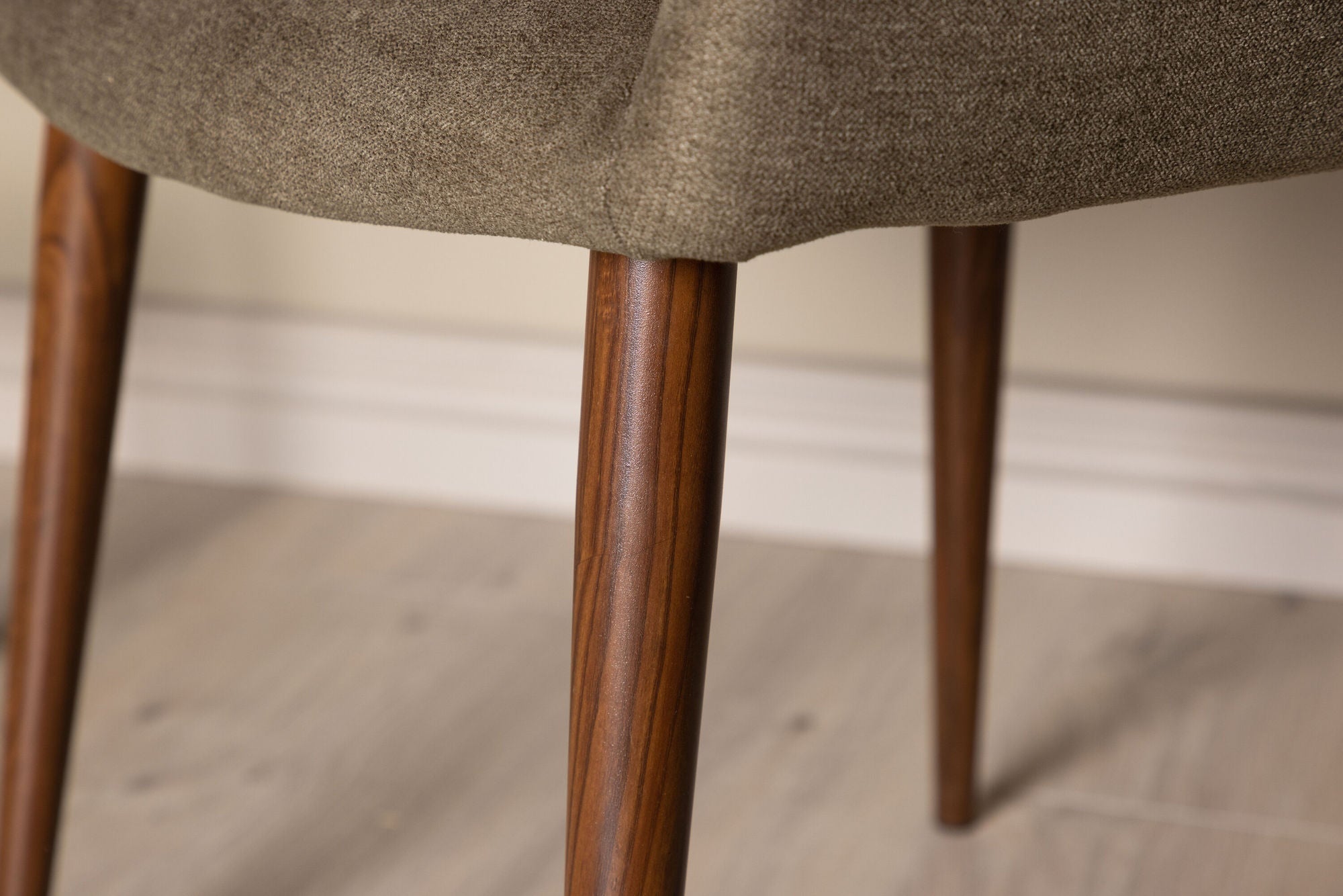 Venture Home Tomorrow Spisebordsstol 2-pack - Dark walnut / Dark grey/Brown Fabric