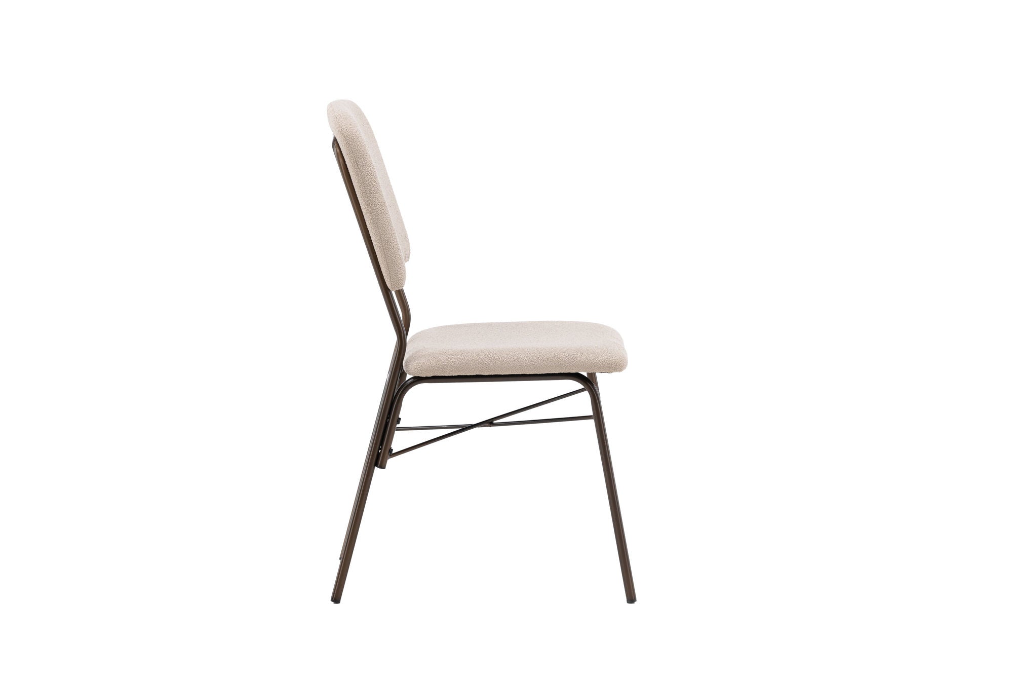 Venture Home Seda Spisebordsstol 2-pack - Matte brown / Beige Fabric