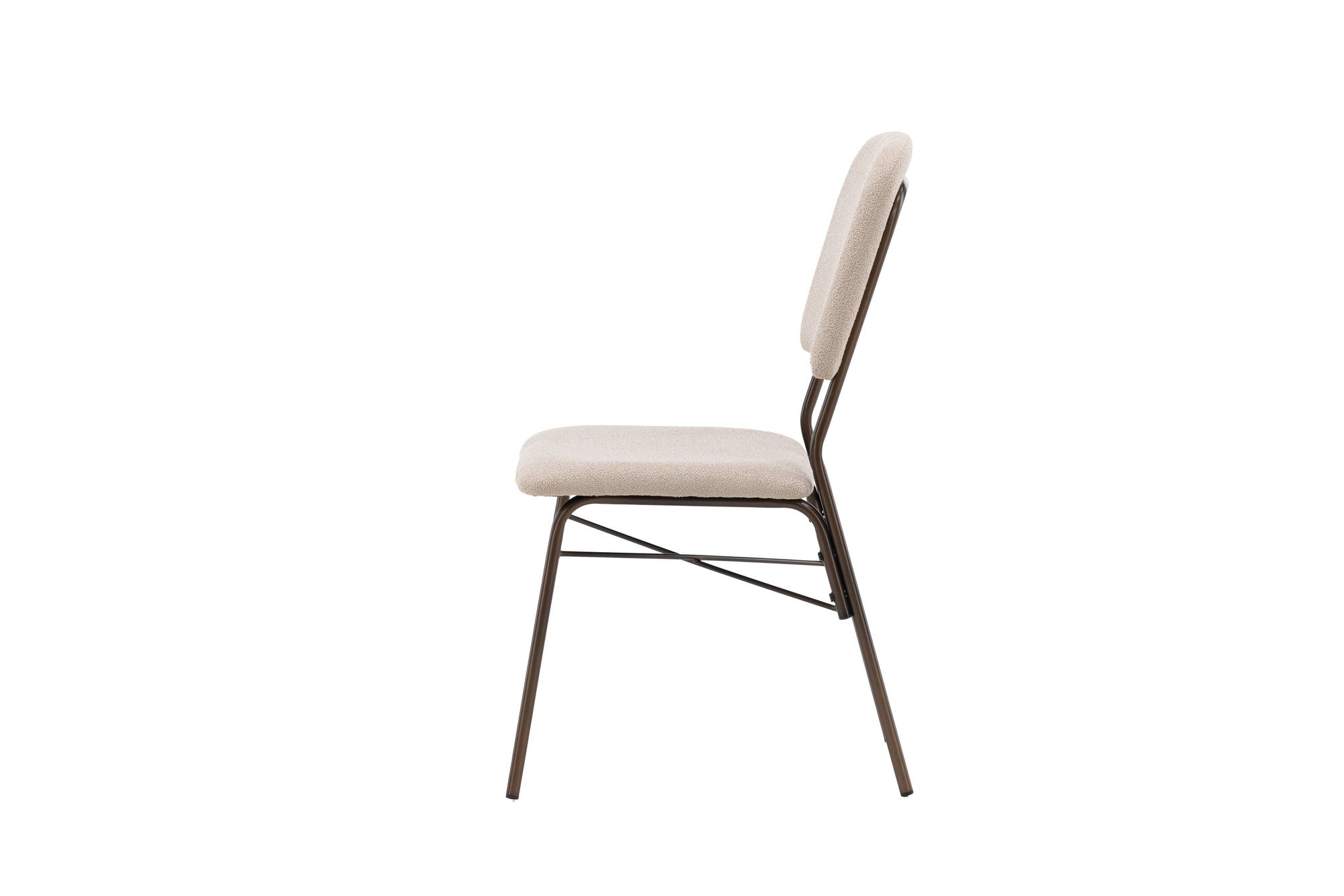 Venture Home Seda Spisebordsstol 2-pack - Matte brown / Beige Fabric