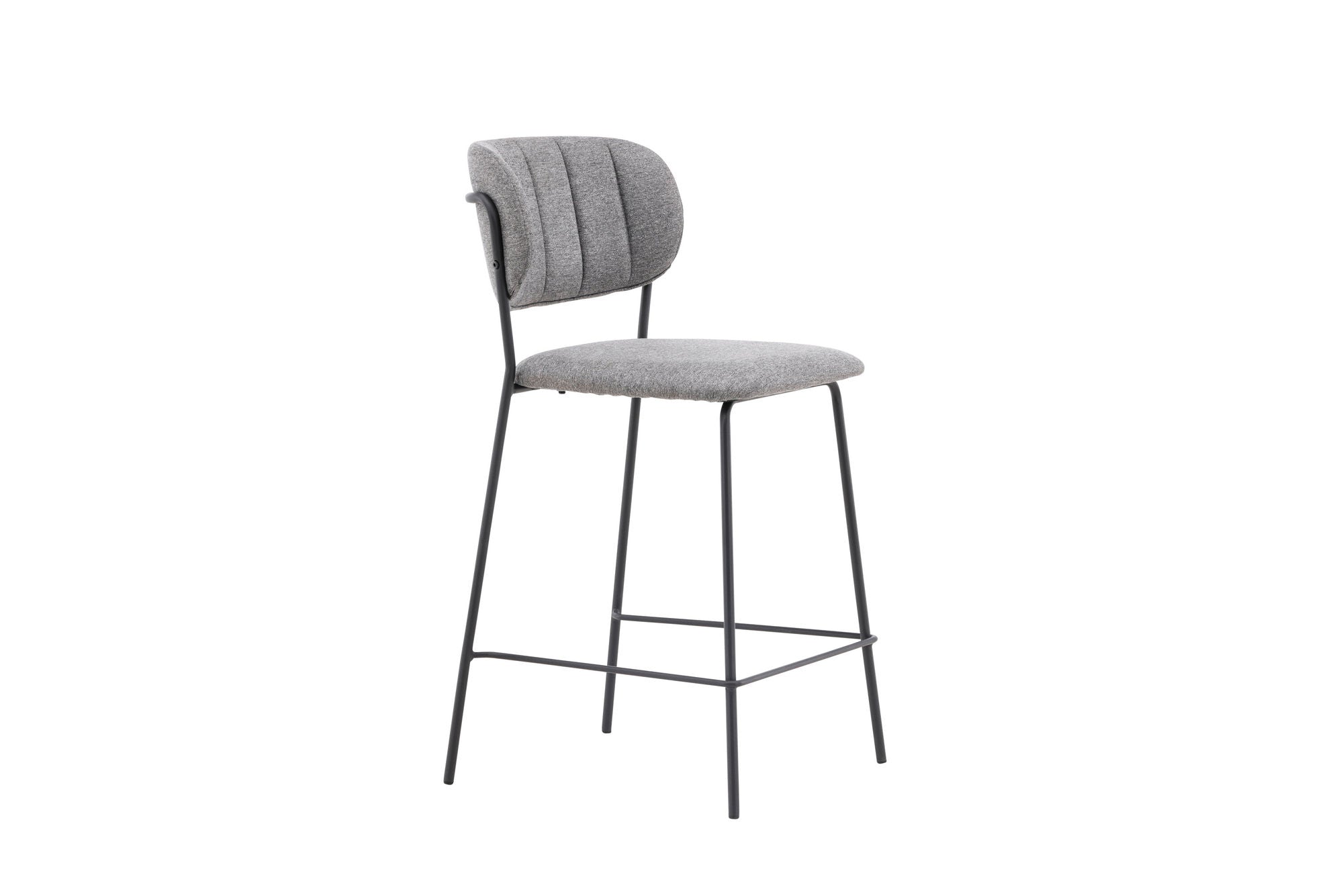 Venture Home Bell Bar stol 2-pack - Black / Grey Fabric