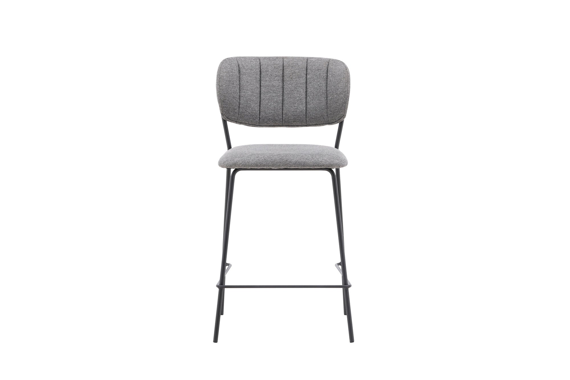 Venture Home Bell Bar stol 2-pack - Black / Grey Fabric