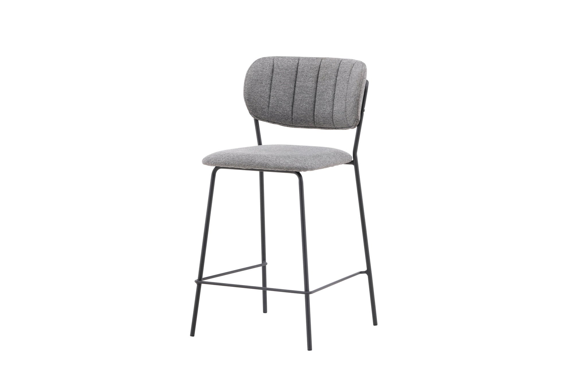 Venture Home Bell Bar stol 2-pack - Black / Grey Fabric