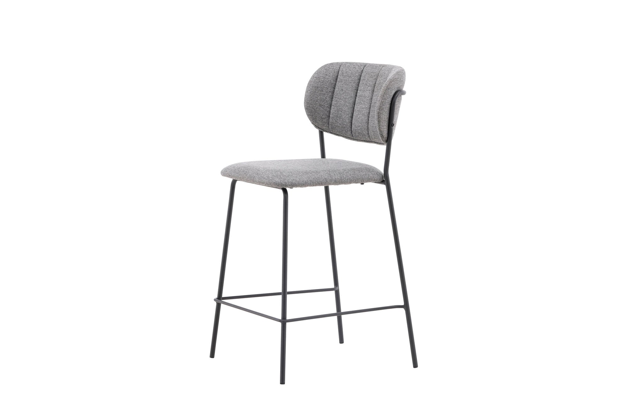 Venture Home Bell Bar stol 2-pack - Black / Grey Fabric