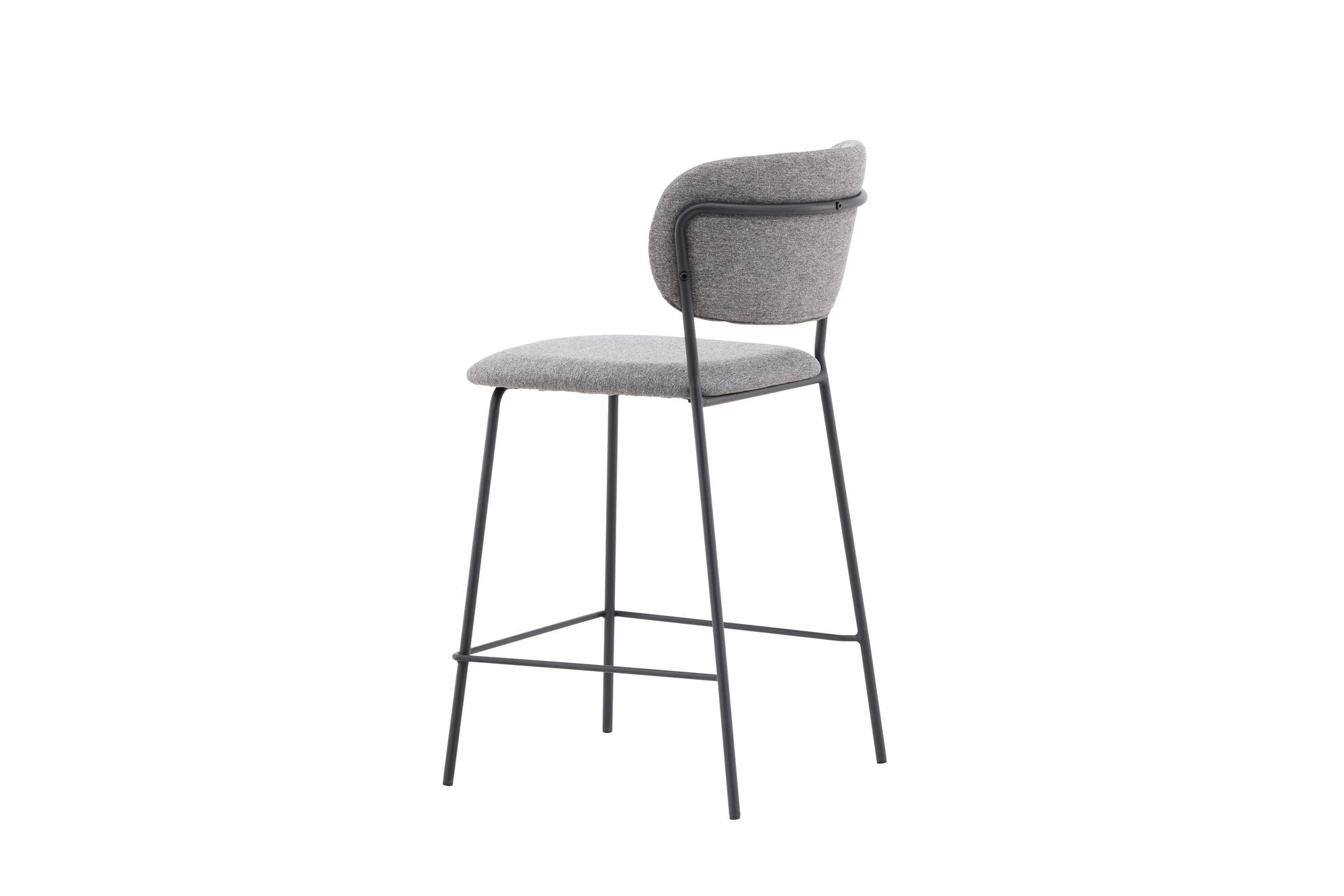 Venture Home Bell Bar stol 2-pack - Black / Grey Fabric