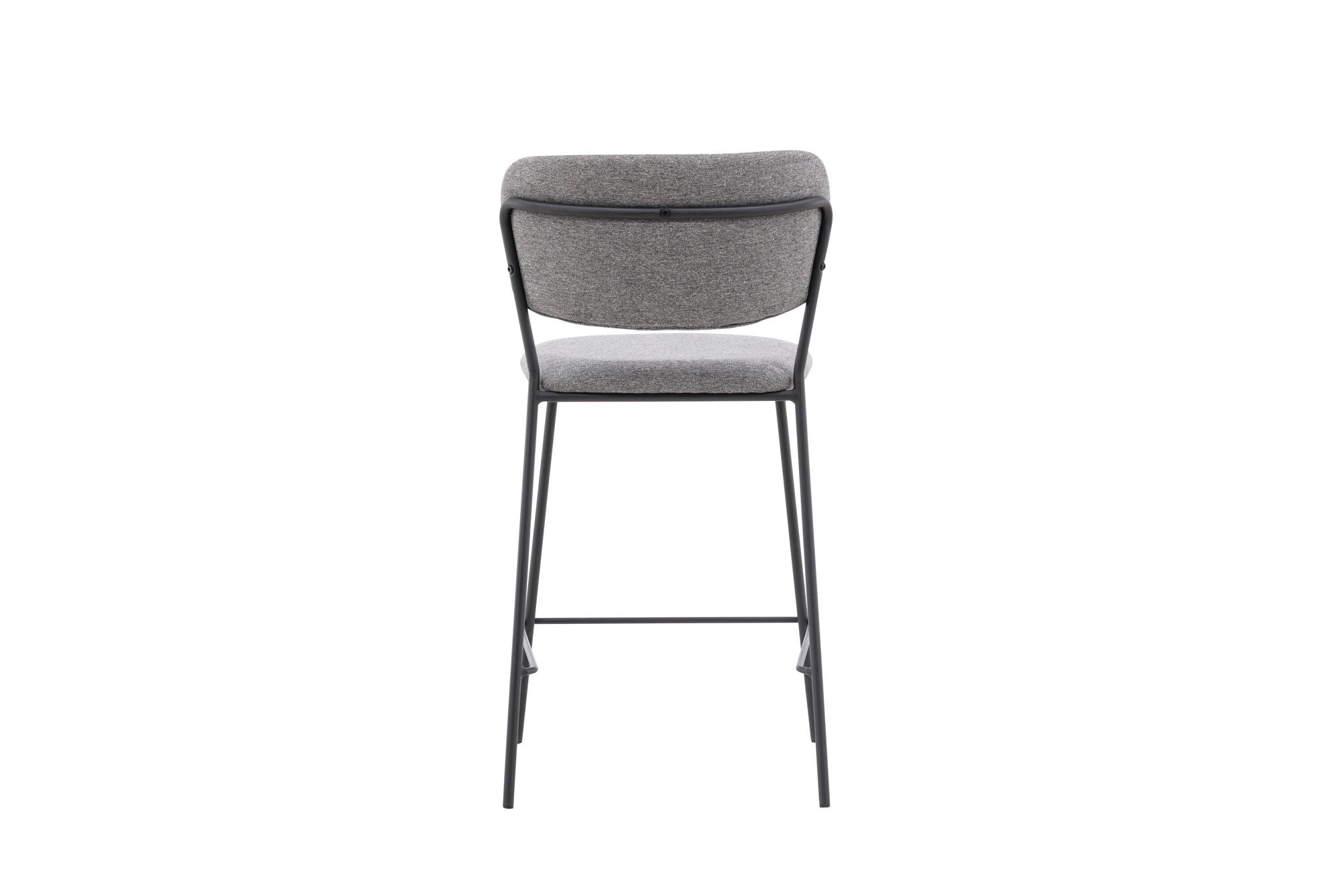 Venture Home Bell Bar stol 2-pack - Black / Grey Fabric