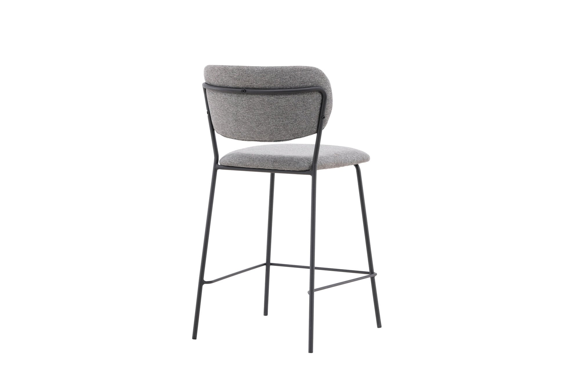 Venture Home Bell Bar stol 2-pack - Black / Grey Fabric
