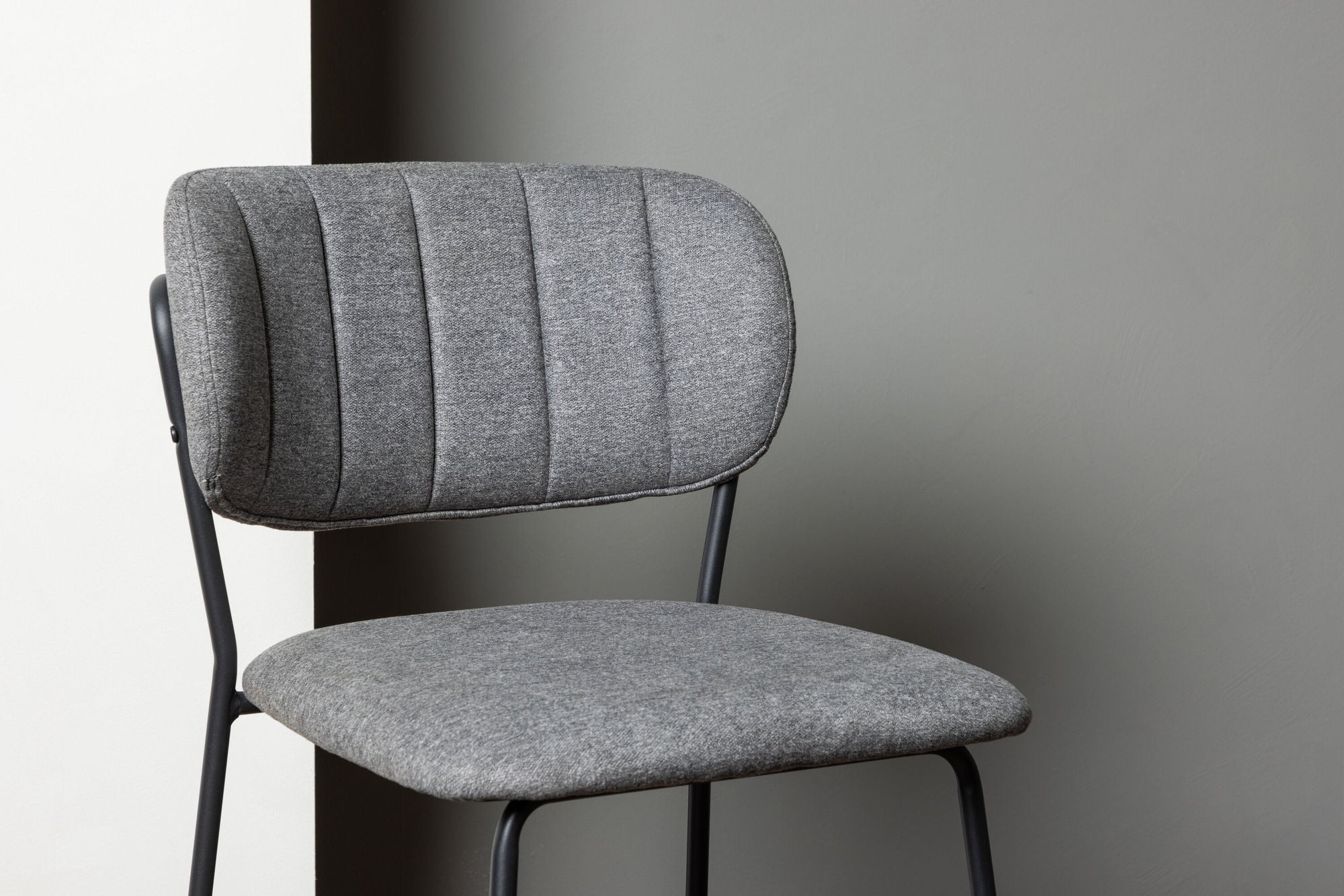 Venture Home Bell Bar stol 2-pack - Black / Grey Fabric