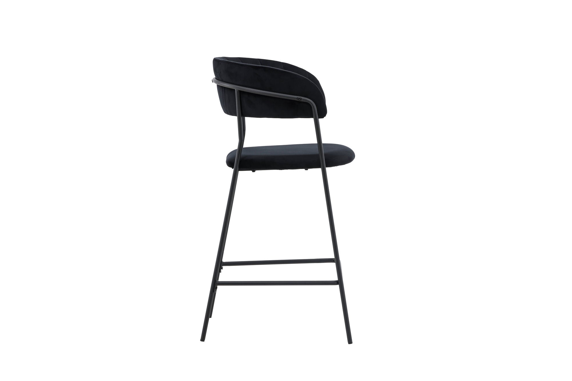 Venture Home Lui Bar stol 2-pack - Black / Black PU