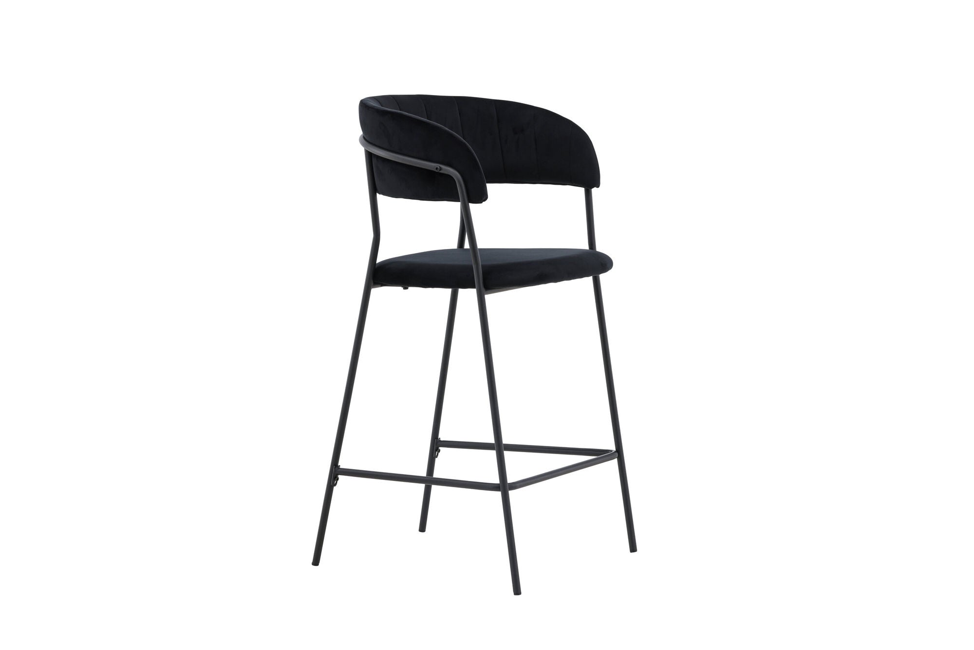 Venture Home Lui Bar stol 2-pack - Black / Black PU