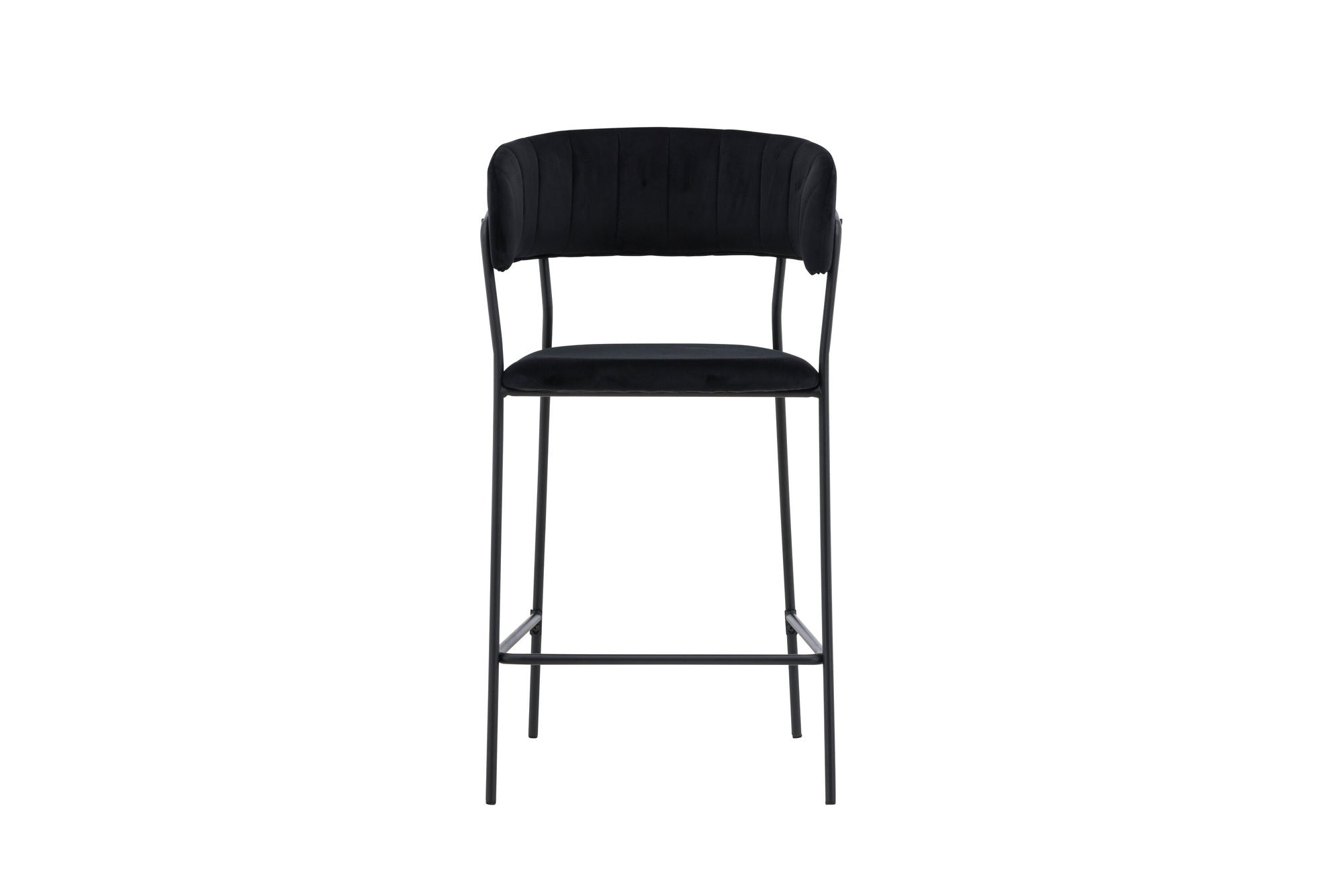 Venture Home Lui Bar stol 2-pack - Black / Black PU