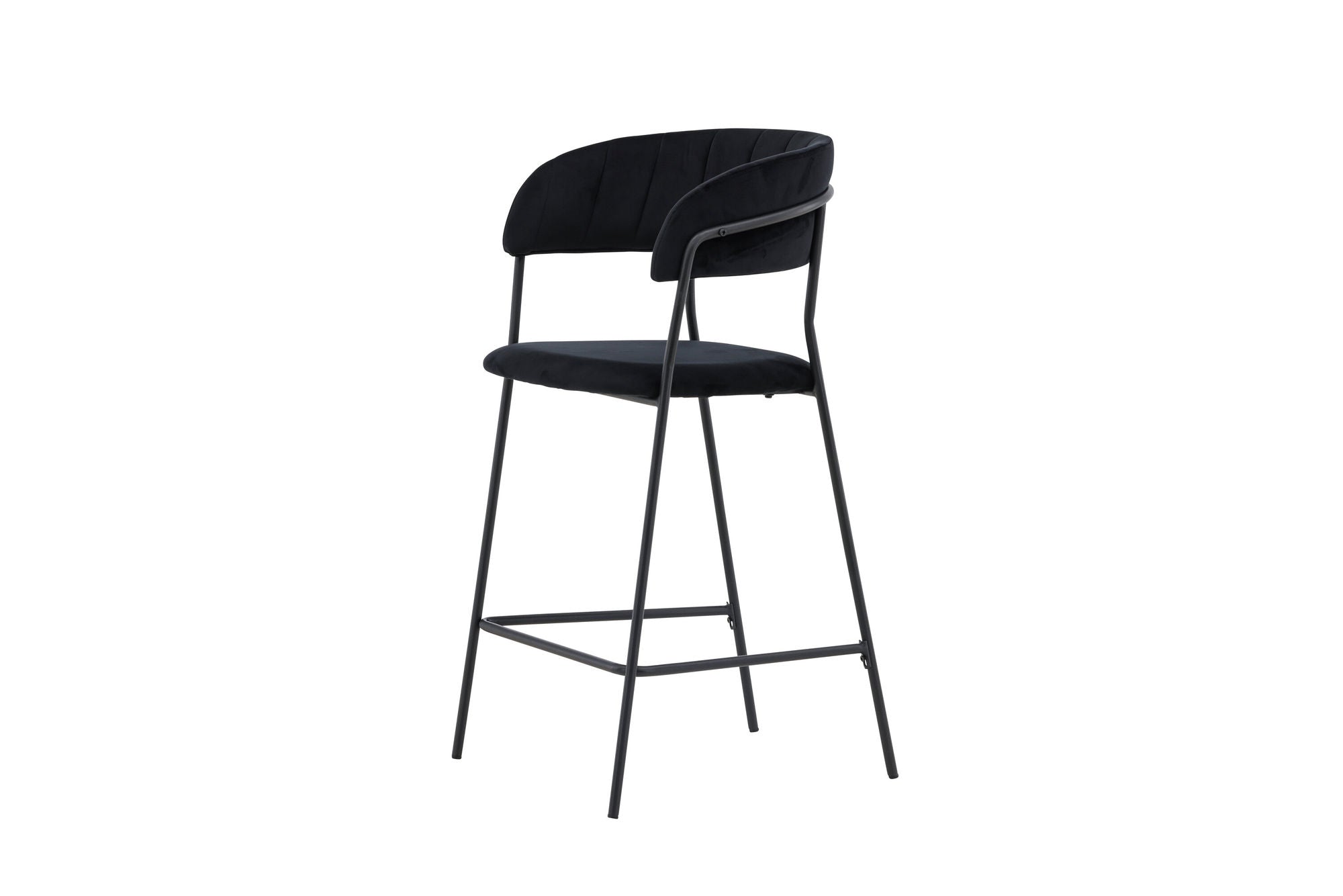 Venture Home Lui Bar stol 2-pack - Black / Black PU