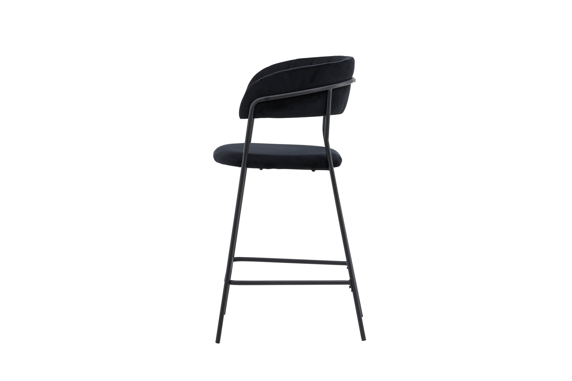 Venture Home Lui Bar stol 2-pack - Black / Black PU