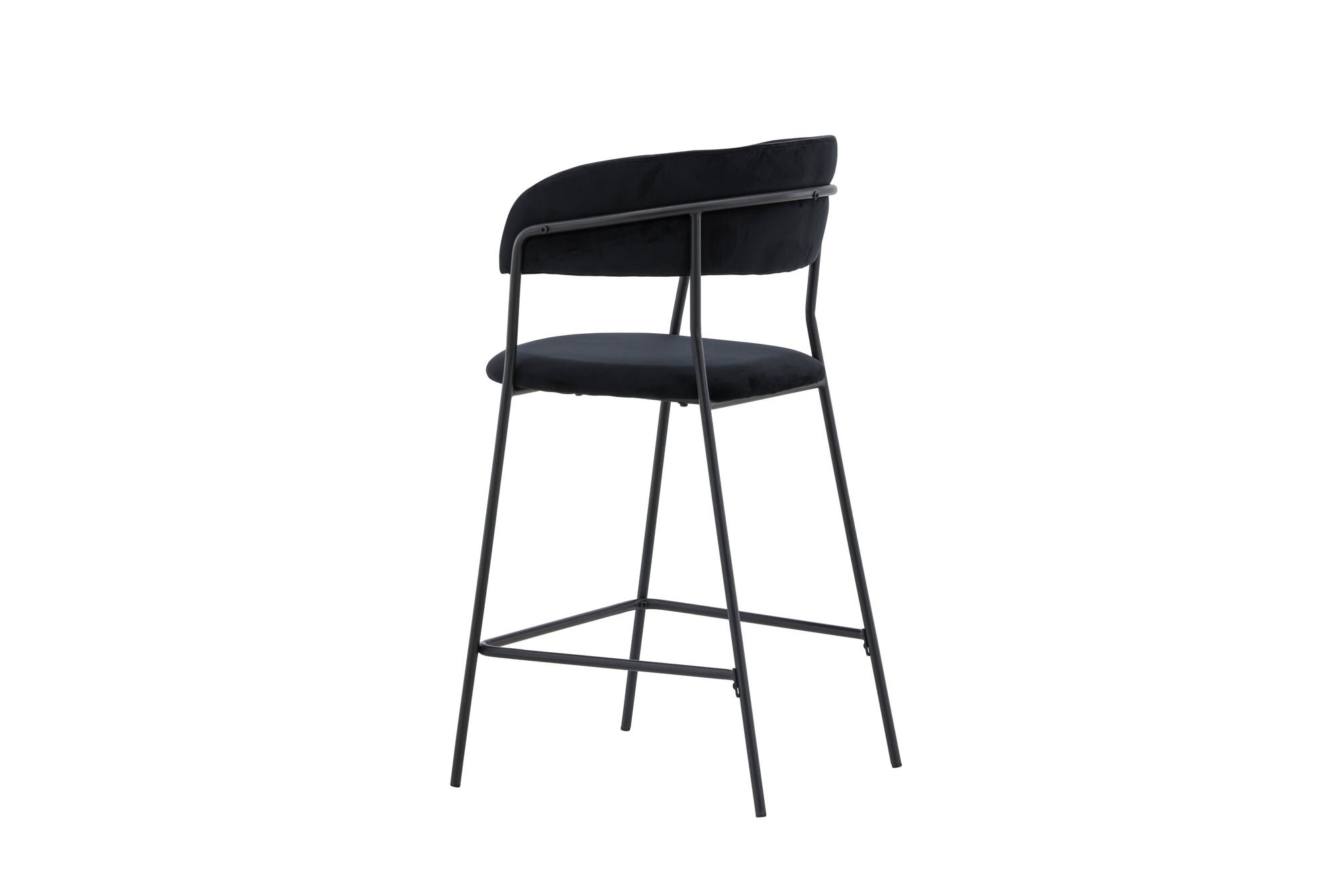 Venture Home Lui Bar stol 2-pack - Black / Black PU