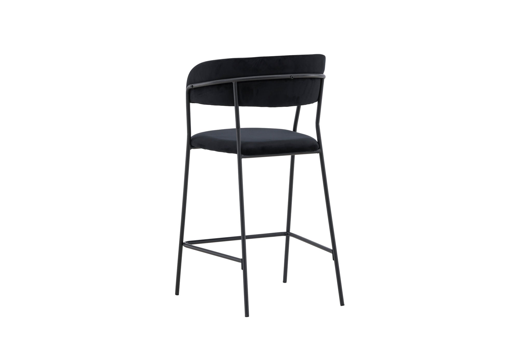 Venture Home Lui Bar stol 2-pack - Black / Black PU