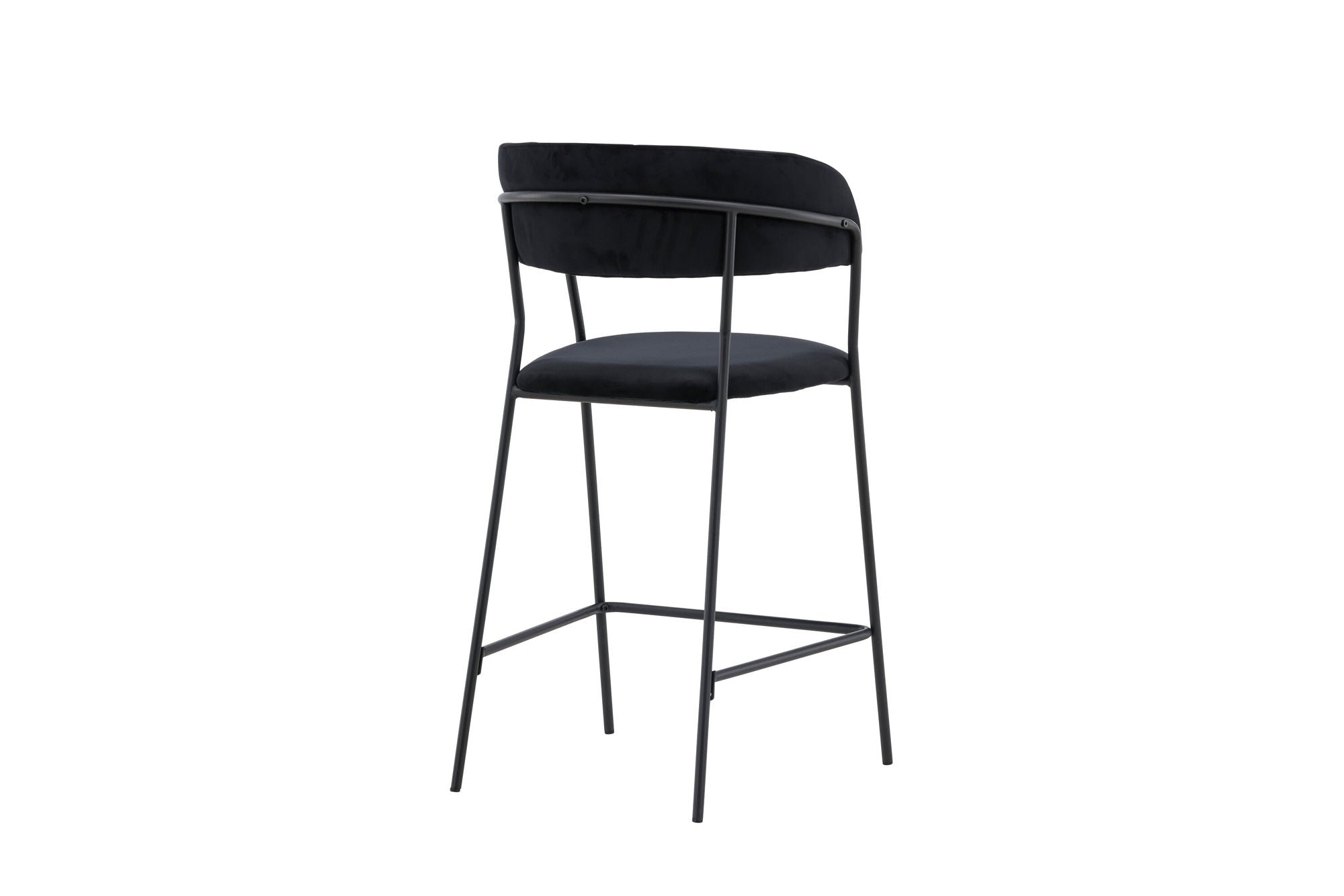 Venture Home Lui Bar stol 2-pack - Black / Black PU