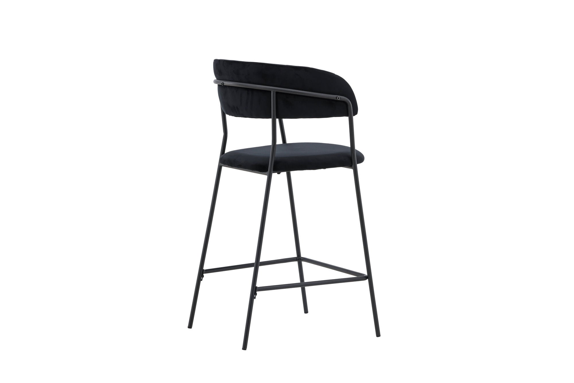 Venture Home Lui Bar stol 2-pack - Black / Black PU