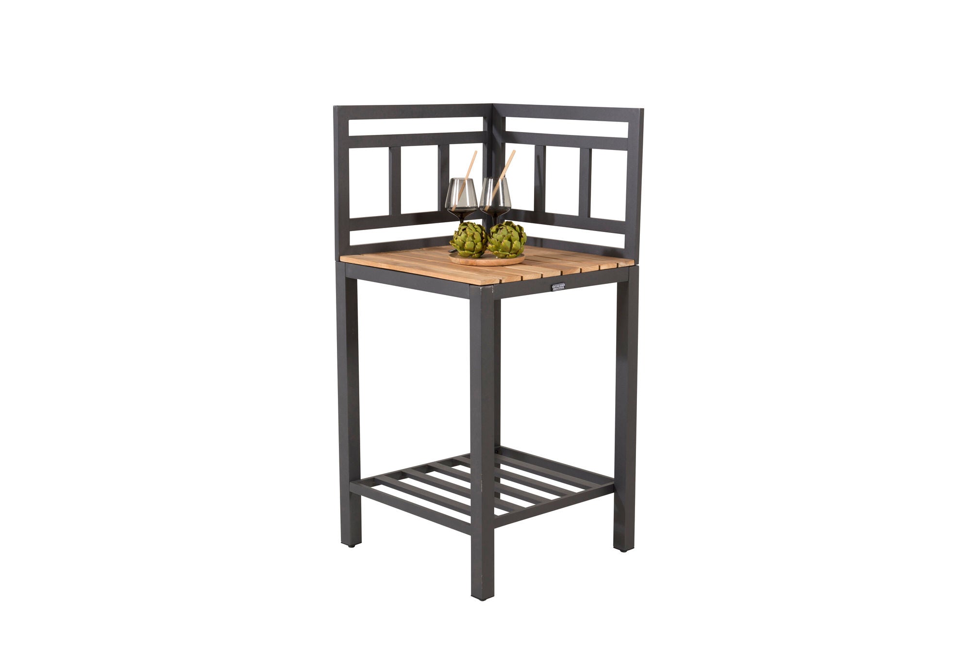 Venture Home Mexico Outdoor Kitchen - hjørne part - Black Alu / Teak