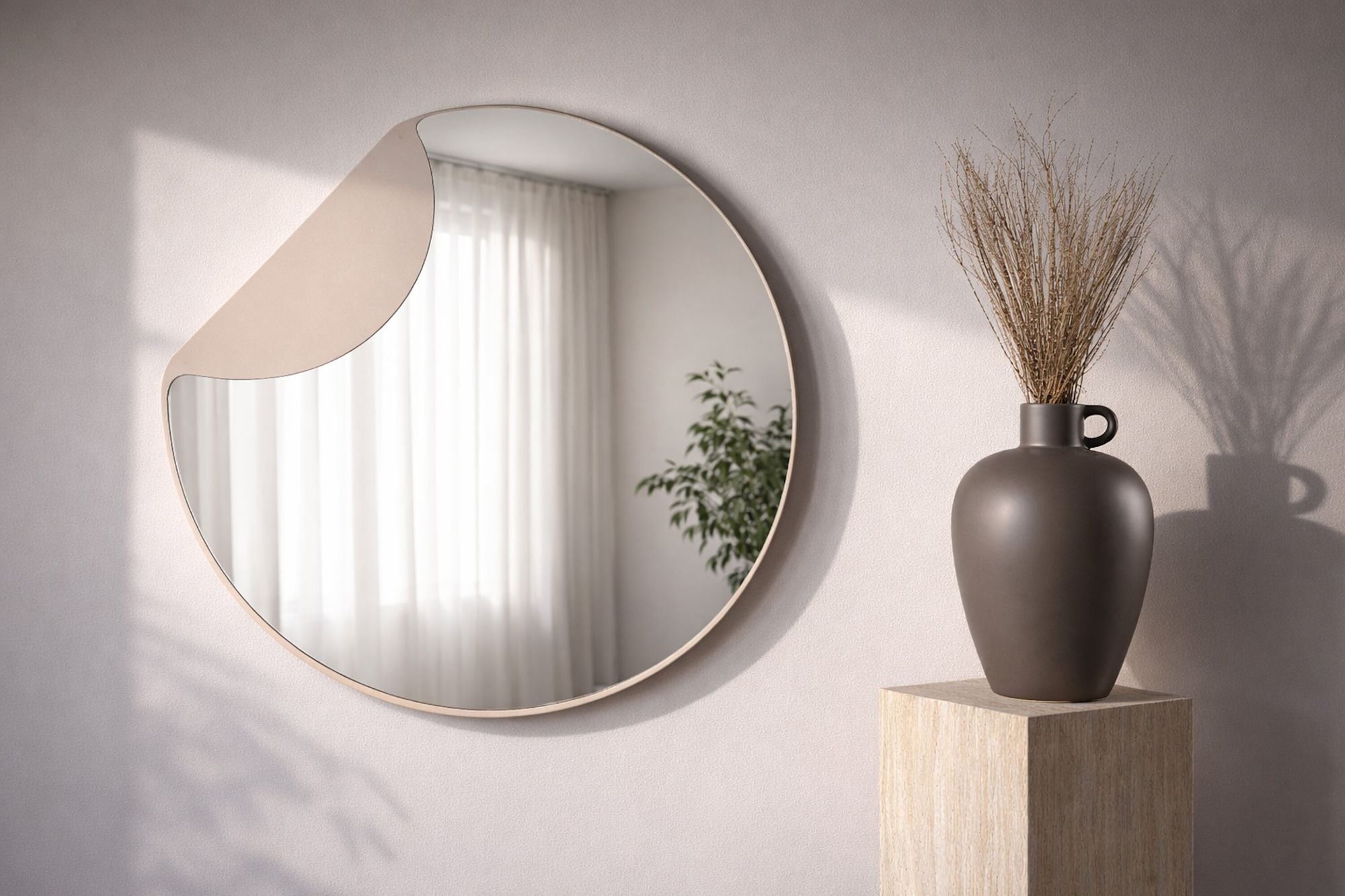 Venture Home Mui spejl - Beige / Clear Glass