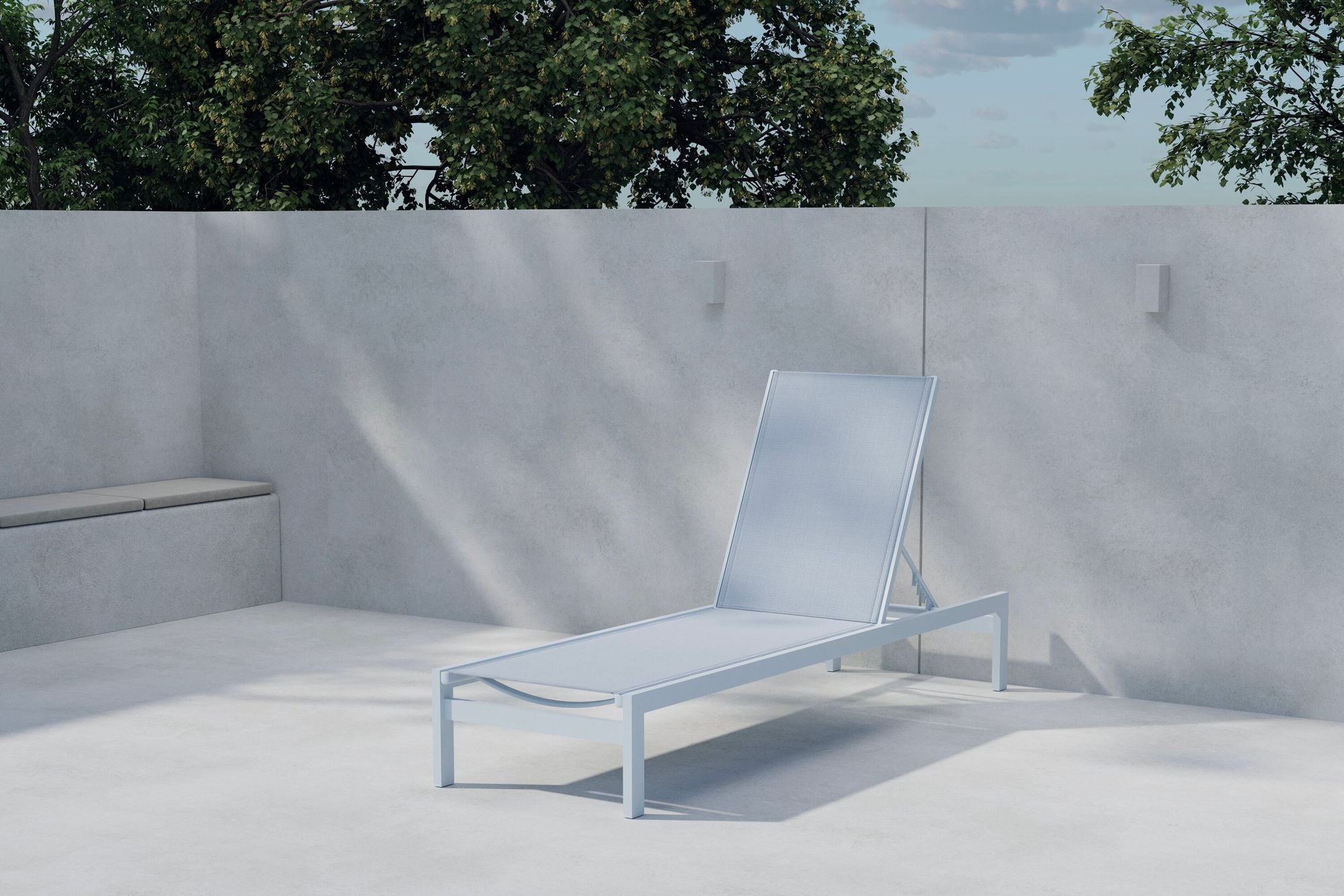 Venture Home Copacabana Sun Lounge - Light Blue