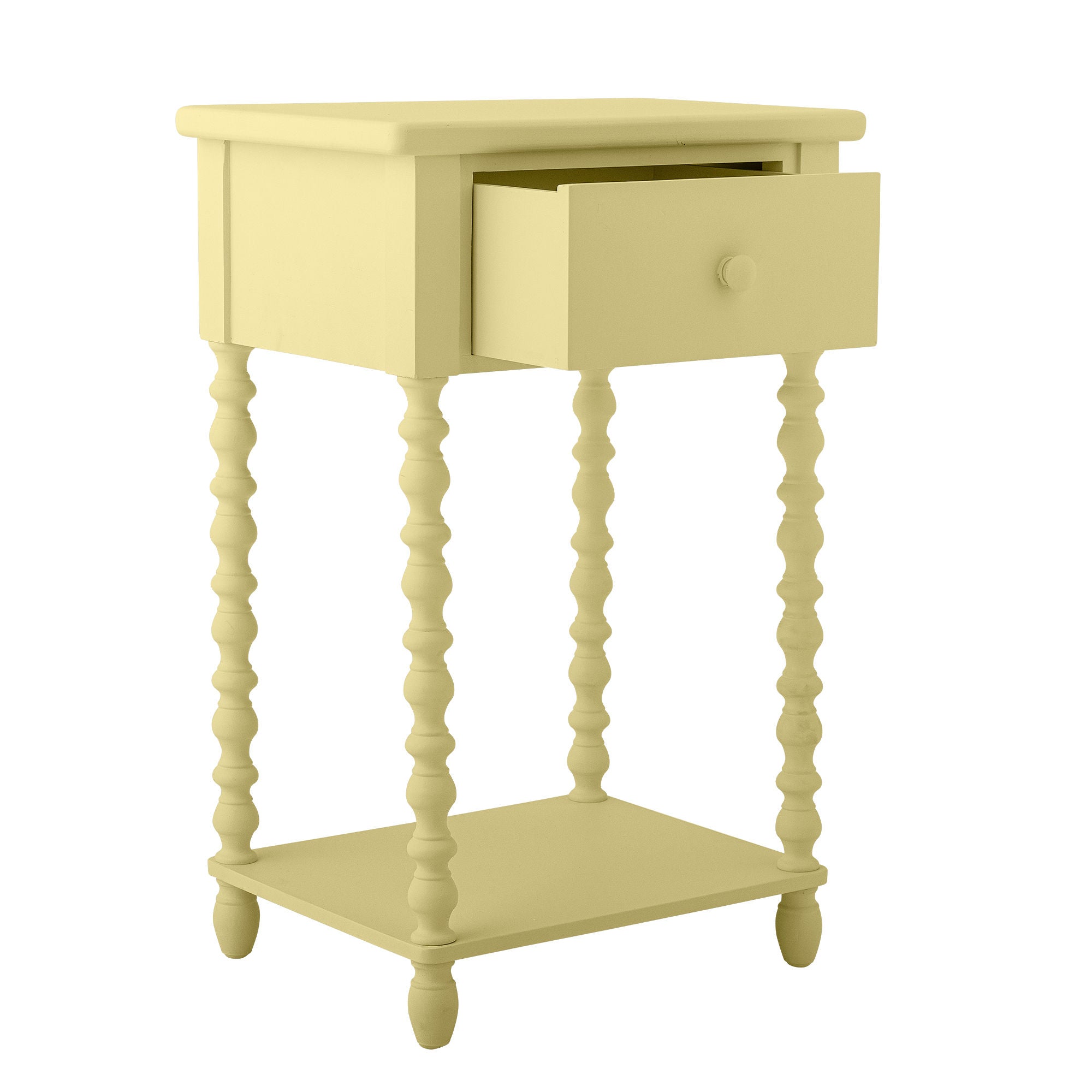 Bloomingville Salino Sidebord, Gul, Fyrretræ