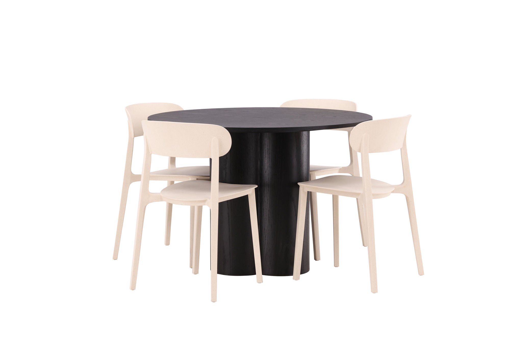 Venture Home OliviaDiningbord-Black/BlackVeneer+ÅstolDiningstol-NatureWoodplasticcomposite_4