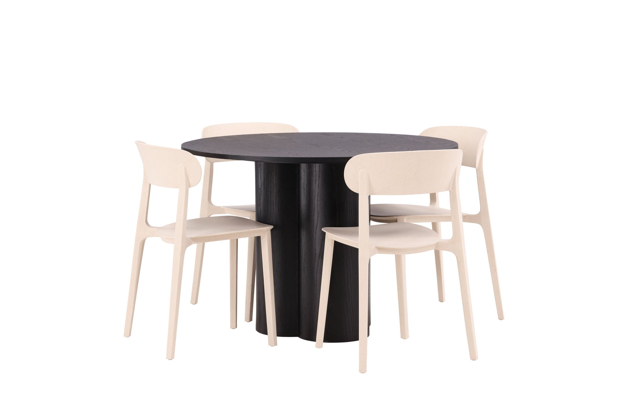Venture Home OliviaDiningbord-Black/BlackVeneer+ÅstolDiningstol-NatureWoodplasticcomposite_4