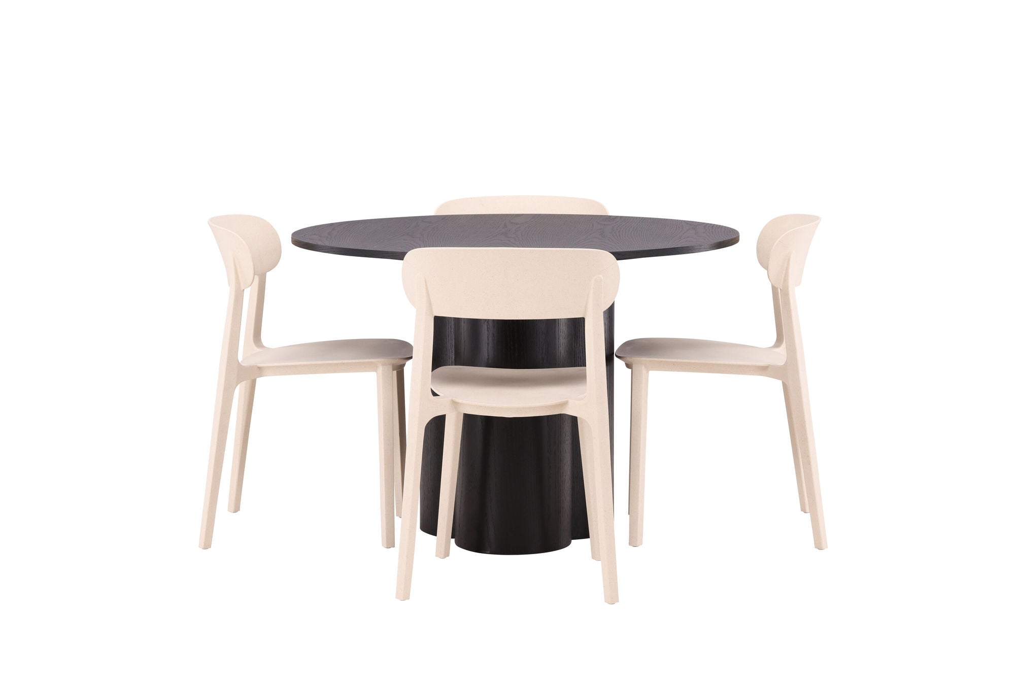 Venture Home OliviaDiningbord-Black/BlackVeneer+ÅstolDiningstol-NatureWoodplasticcomposite_4