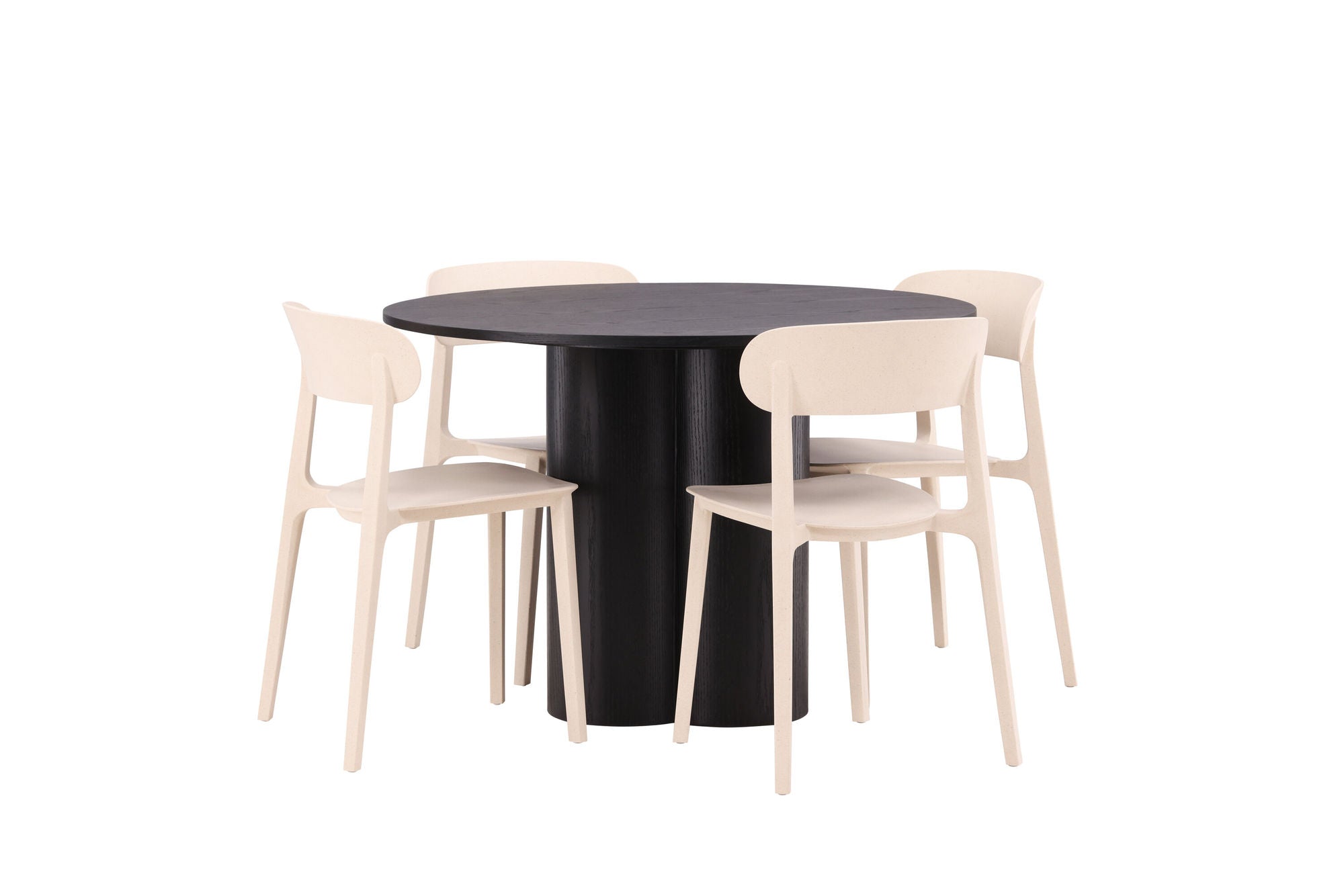Venture Home OliviaDiningbord-Black/BlackVeneer+ÅstolDiningstol-NatureWoodplasticcomposite_4
