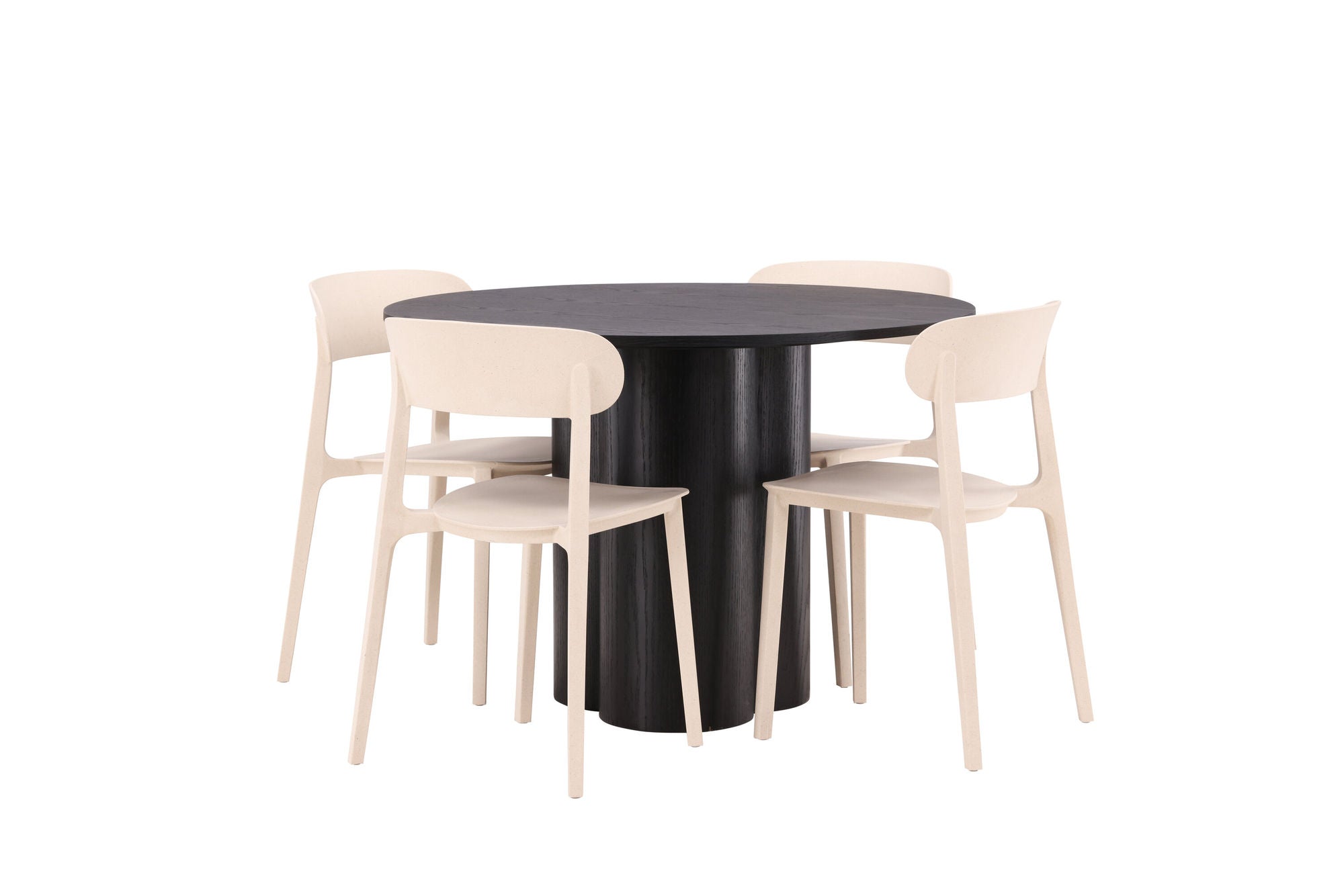 Venture Home OliviaDiningbord-Black/BlackVeneer+ÅstolDiningstol-NatureWoodplasticcomposite_4