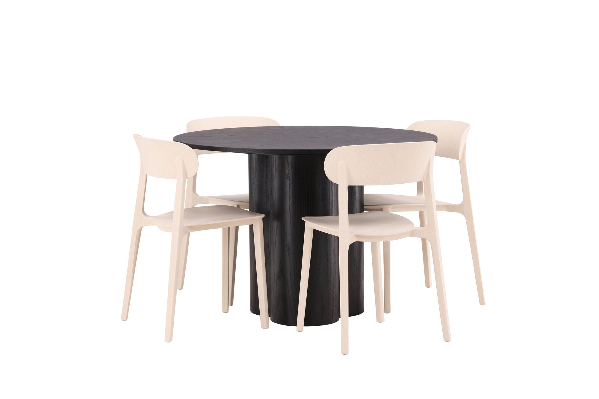 Venture Home OliviaDiningbord-Black/BlackVeneer+ÅstolDiningstol-NatureWoodplasticcomposite_4