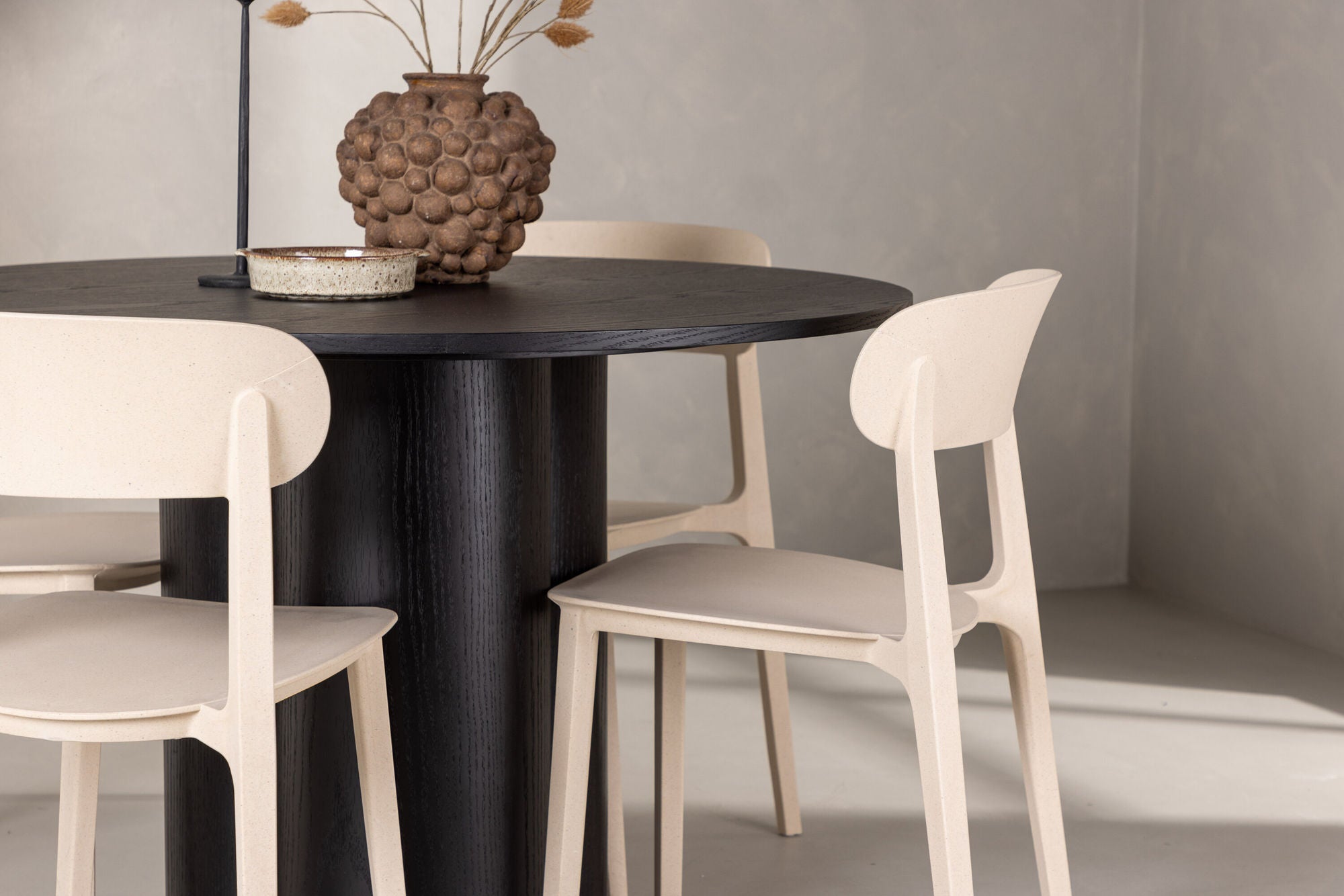 Venture Home OliviaDiningbord-Black/BlackVeneer+ÅstolDiningstol-NatureWoodplasticcomposite_4