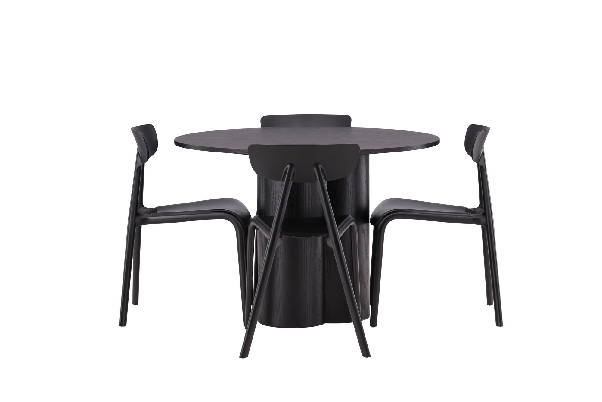 Venture Home OliviaDiningbord-Black/BlackVeneer+UrsholmenDiningstol-BlackPolypropylene_4