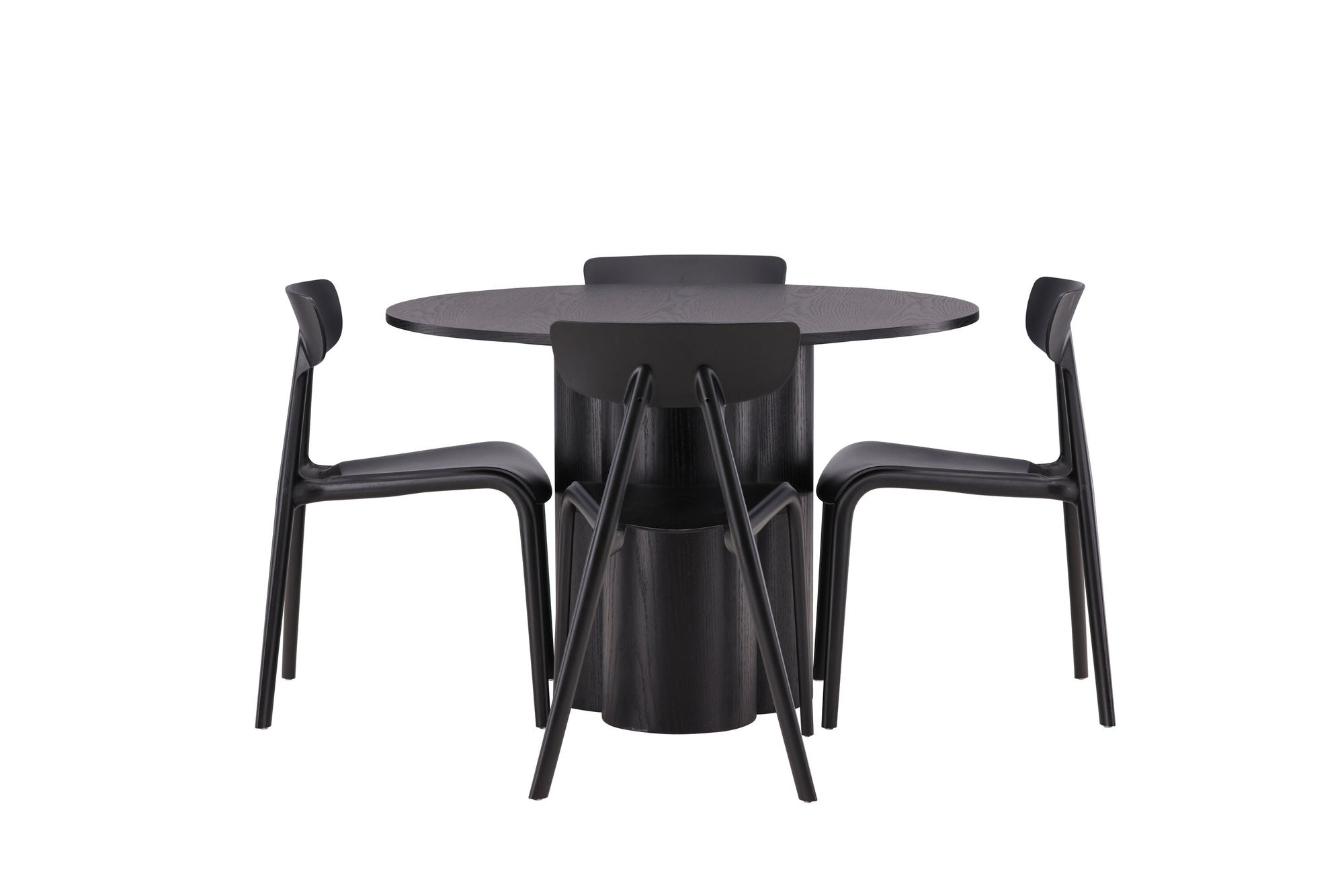 Venture Home OliviaDiningbord-Black/BlackVeneer+UrsholmenDiningstol-BlackPolypropylene_4