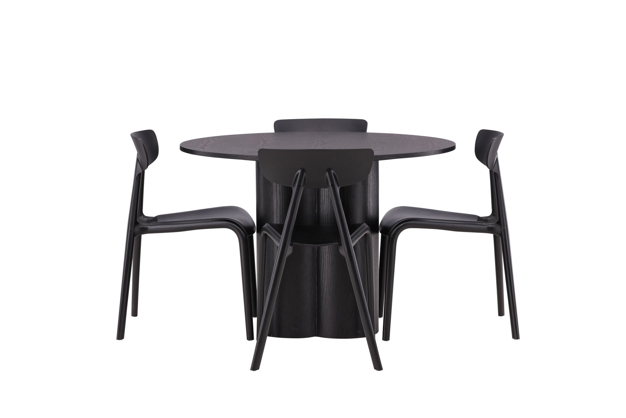 Venture Home OliviaDiningbord-Black/BlackVeneer+UrsholmenDiningstol-BlackPolypropylene_4