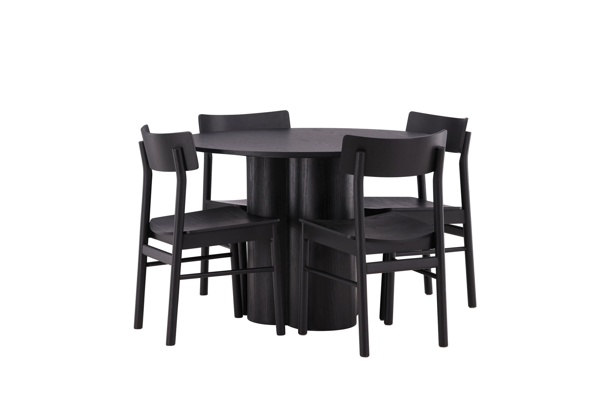Venture Home OliviaDiningbord-Black/BlackVeneer+MontrosDiningstol-Natural/NaturalRubberwood_4