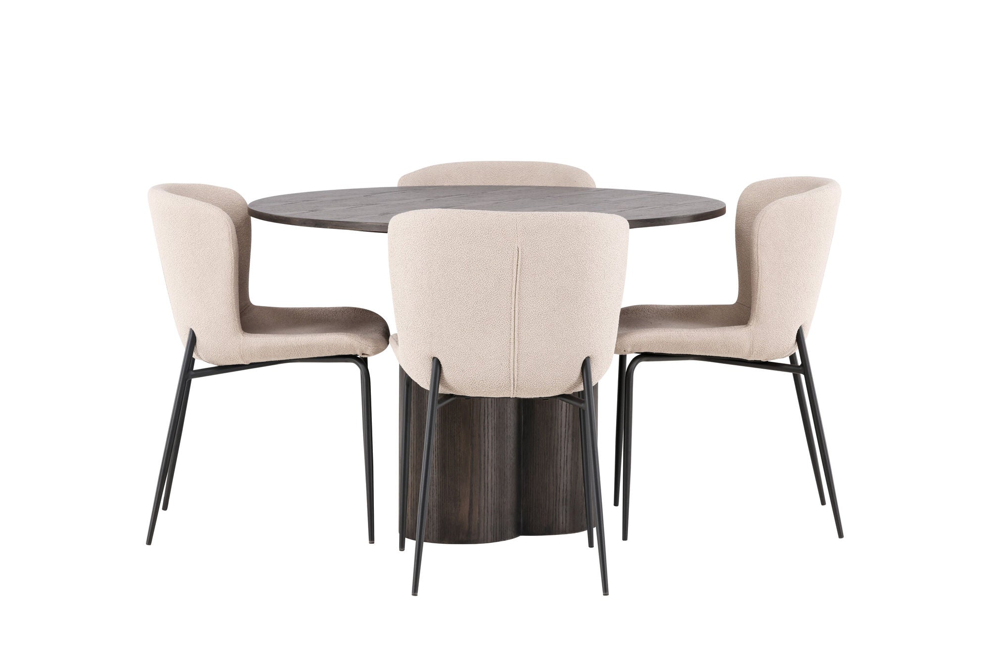 Venture Home OliviaDiningbord-Mocca/MoccaVeneer+ModestoDiningstol-Grey/SmokedBlackBoucle_4