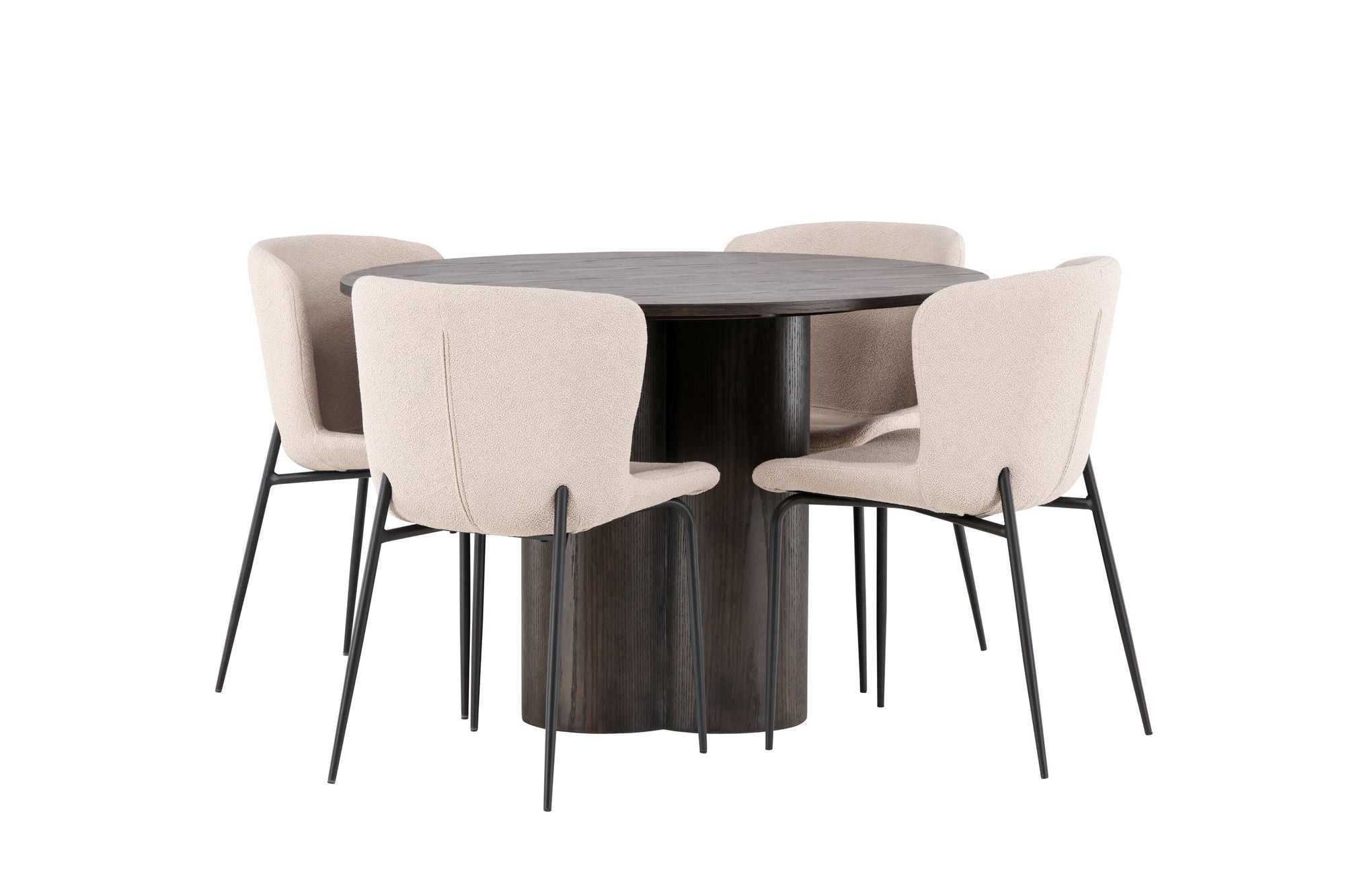 Venture Home OliviaDiningbord-Mocca/MoccaVeneer+ModestoDiningstol-Grey/SmokedBlackBoucle_4