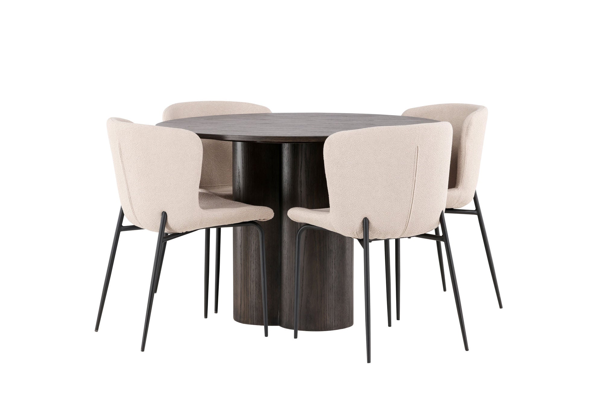 Venture Home OliviaDiningbord-Mocca/MoccaVeneer+ModestoDiningstol-Grey/SmokedBlackBoucle_4