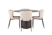Venture Home OliviaDiningbord-Mocca/MoccaVeneer+ModestoDiningstol-Grey/SmokedBlackBoucle_4