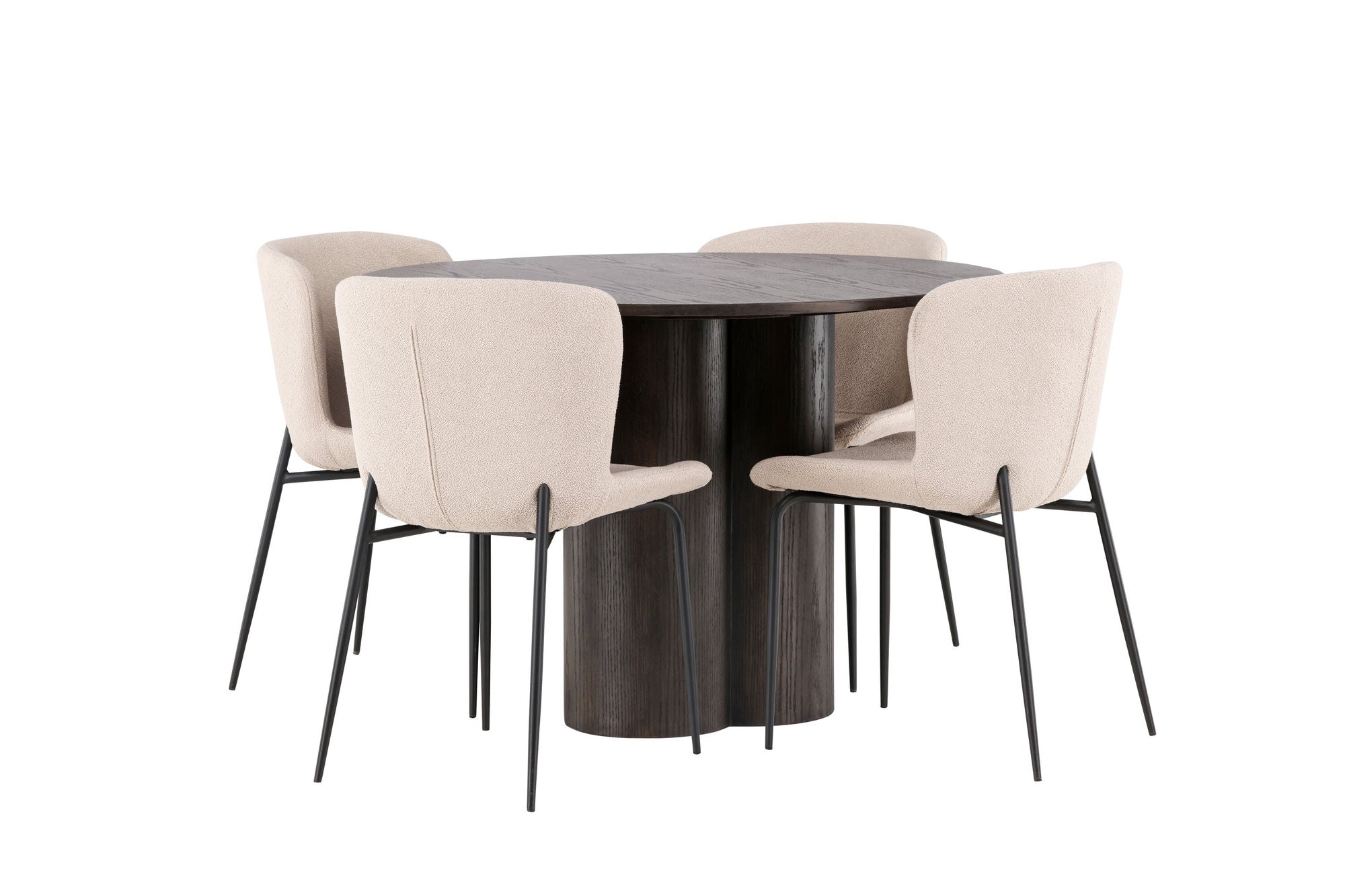 Venture Home OliviaDiningbord-Mocca/MoccaVeneer+ModestoDiningstol-Grey/SmokedBlackBoucle_4