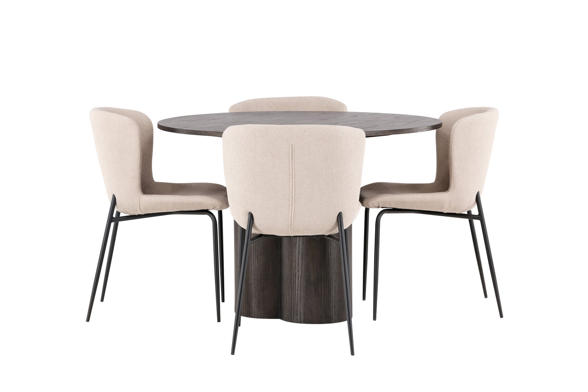 Venture Home OliviaDiningbord-Mocca/MoccaVeneer+ModestoDiningstol-Grey/SmokedBlackBoucle_4