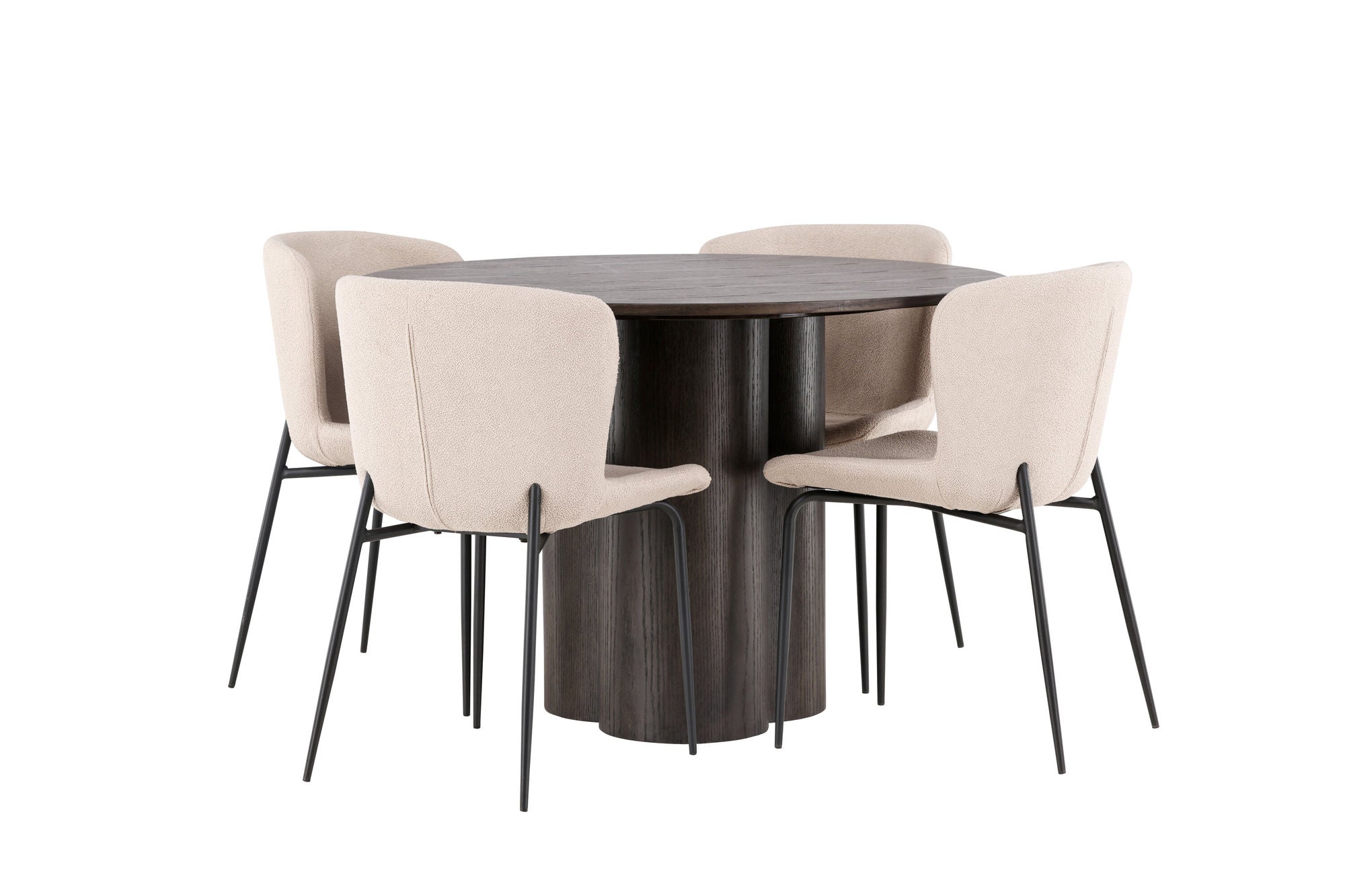 Venture Home OliviaDiningbord-Mocca/MoccaVeneer+ModestoDiningstol-Grey/SmokedBlackBoucle_4