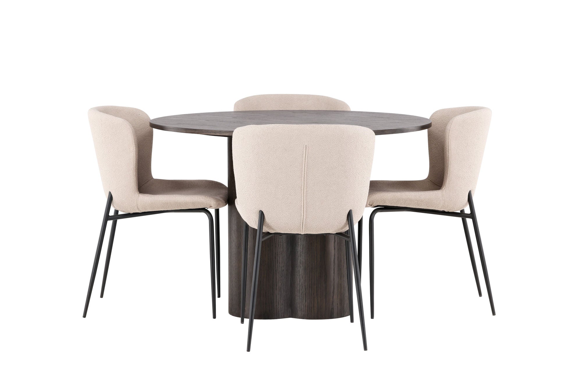 Venture Home OliviaDiningbord-Mocca/MoccaVeneer+ModestoDiningstol-Grey/SmokedBlackBoucle_4