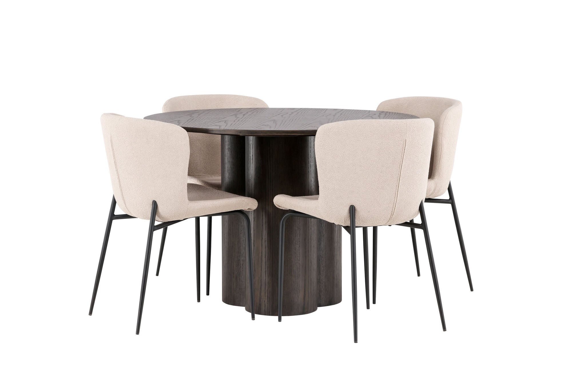 Venture Home OliviaDiningbord-Mocca/MoccaVeneer+ModestoDiningstol-Grey/SmokedBlackBoucle_4