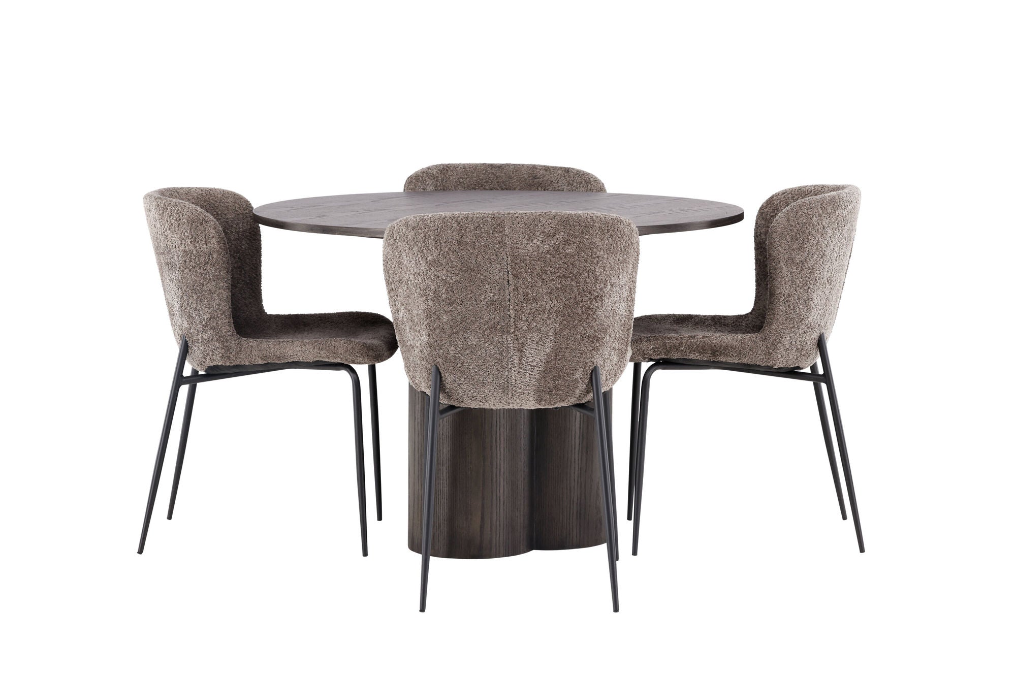 Venture Home OliviaDiningbord-Mocca/MoccaVeneer+ModestoDiningstol-Beige/BeigeBoucle_4